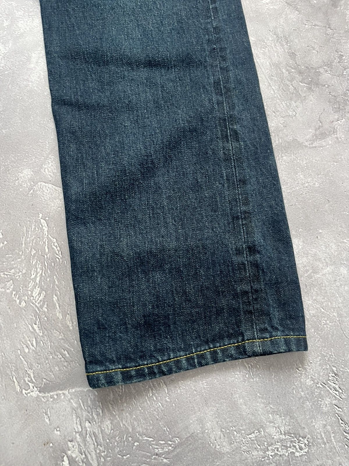 Edwin Vtg Edwin Distressed Mudwash Selvage Denim Pants Jeans 31x33 Size US 31 - 3 Thumbnail
