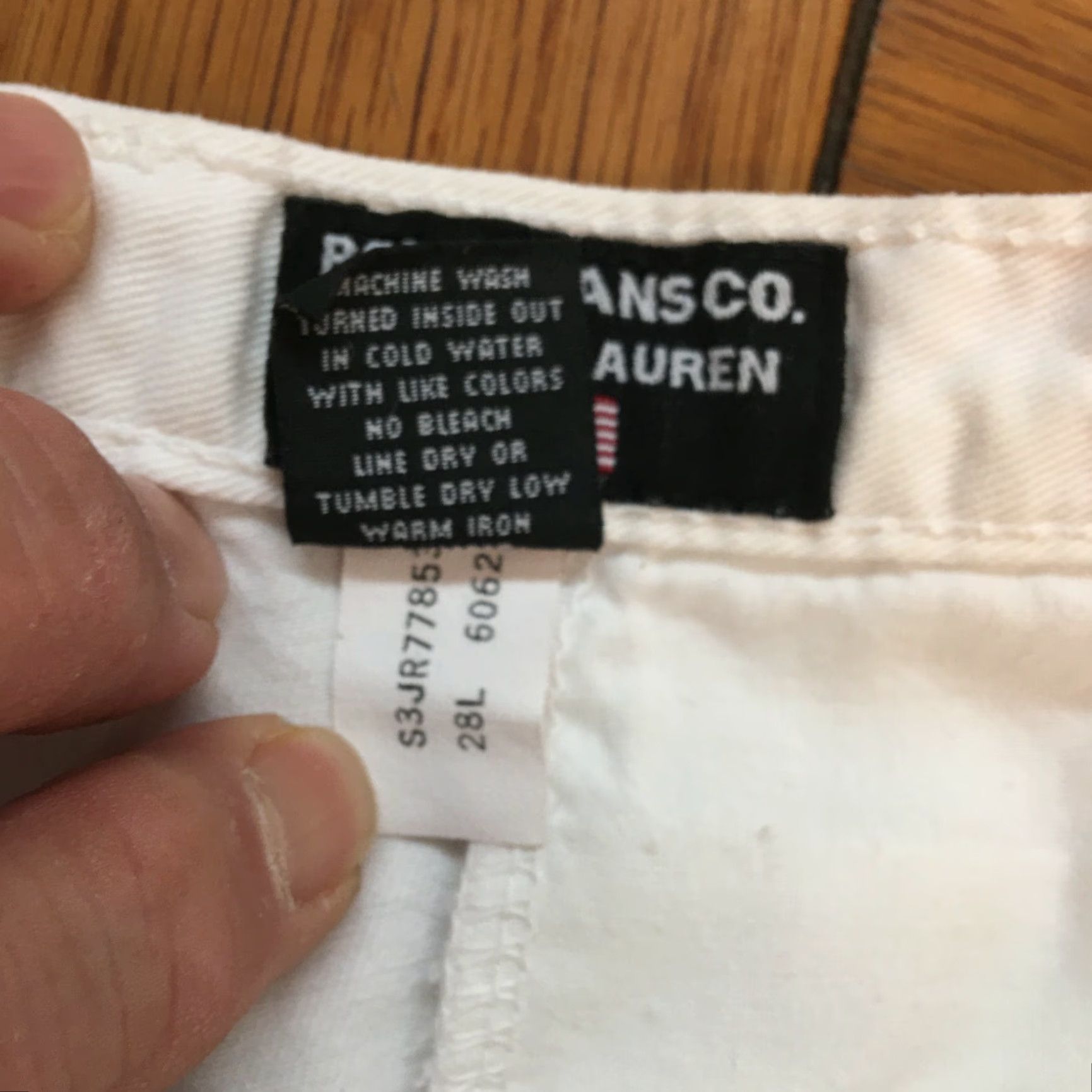 Ralph Lauren VINTAGE Polo Jeans Co Ralph Lauren Womens Chino High Rise White Shorts Size 6 Size 28" / US 6 / IT 42 - 5 Thumbnail