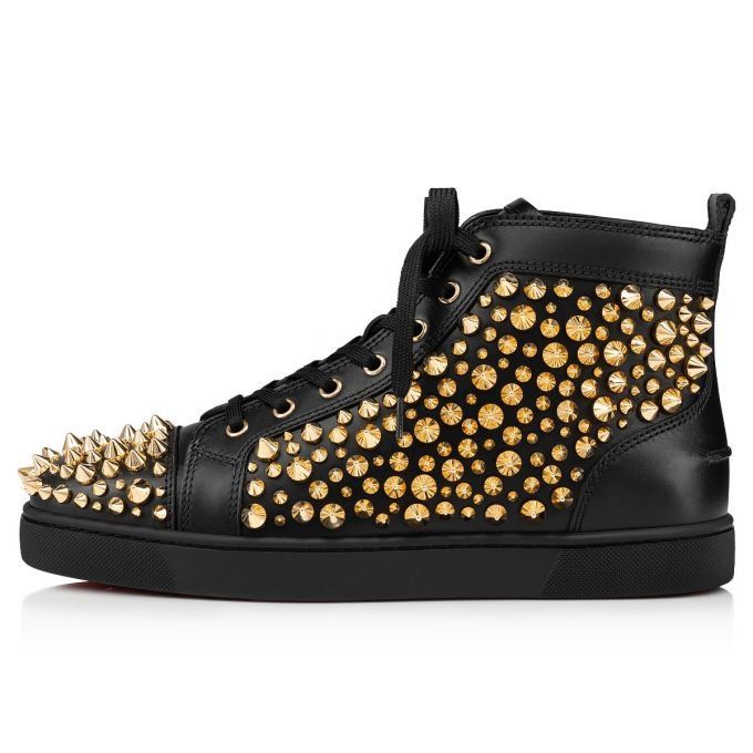 Christian Louboutin o1s1wg110924 Louis Orlato Flat High Sneaker in Black Size US 10 / EU 43 - 2 Thumbnail