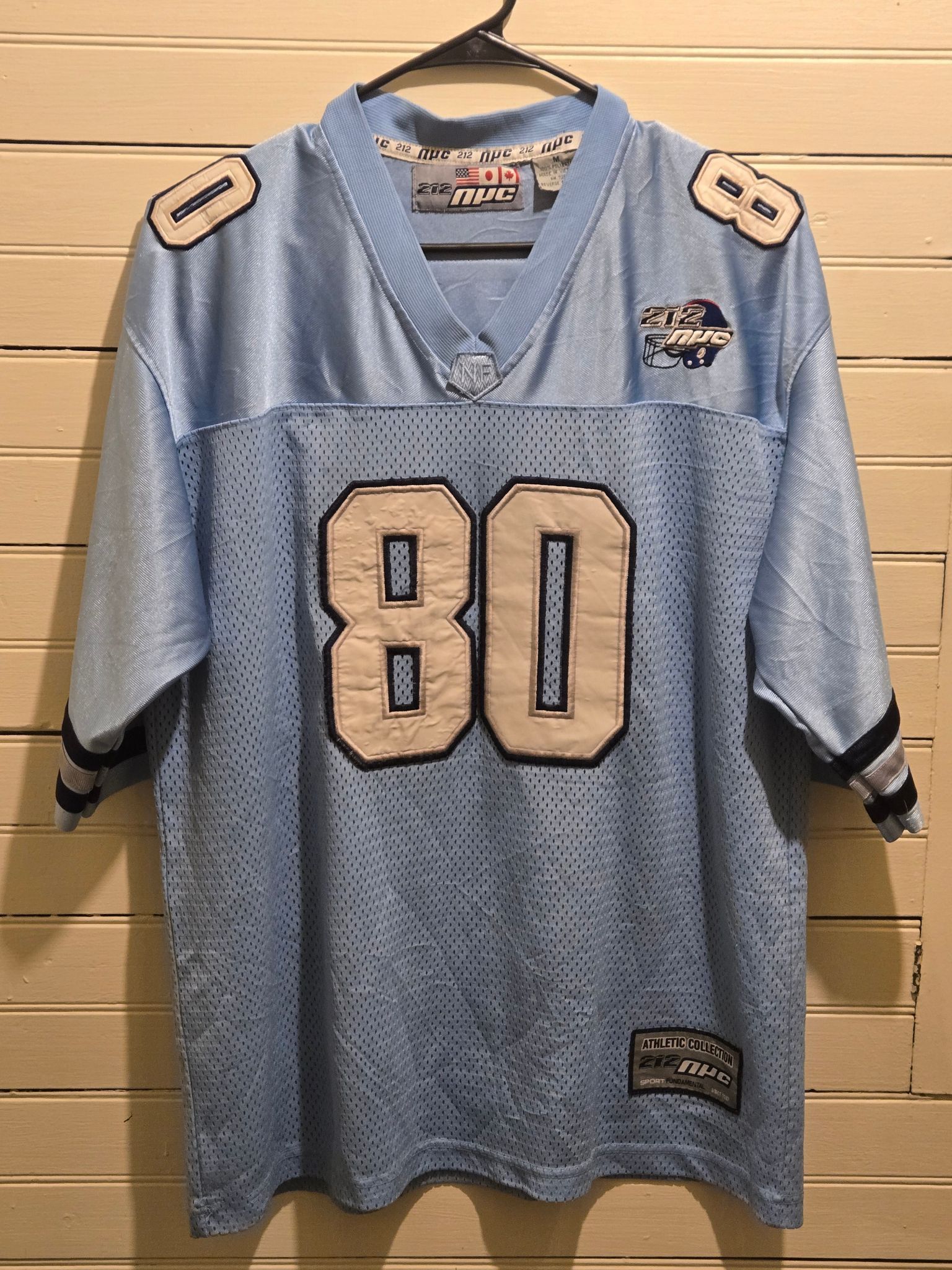 Other NPC Football Jersey Mens M 80 Light Blue Mesh V-Neck Size US M / EU 48-50 / 2 - 1 Thumbnail