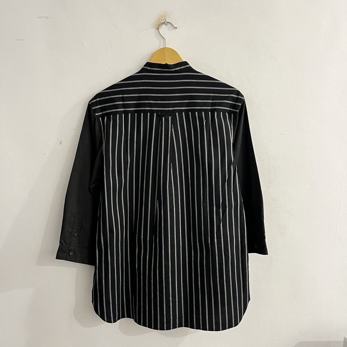 Issey Miyake Comme Ca Commune - Striped 3/4 Sleeve Button Up Shirt Size US S / EU 44-46 / 1 - 6 Thumbnail