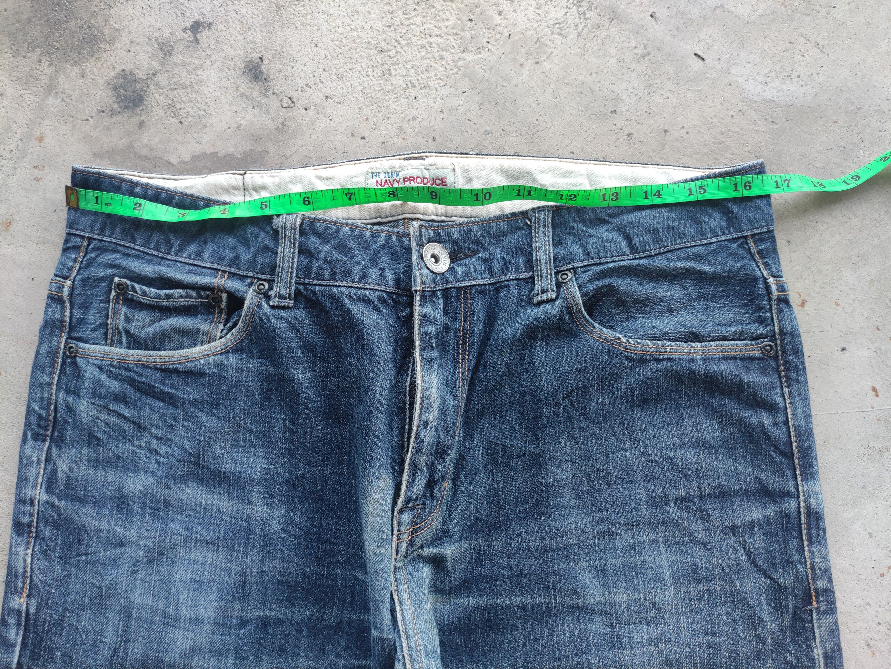 Old Navy Vintage Navy Jean Distressed Faded Denim Size US 34 / EU 50 - 6 Thumbnail