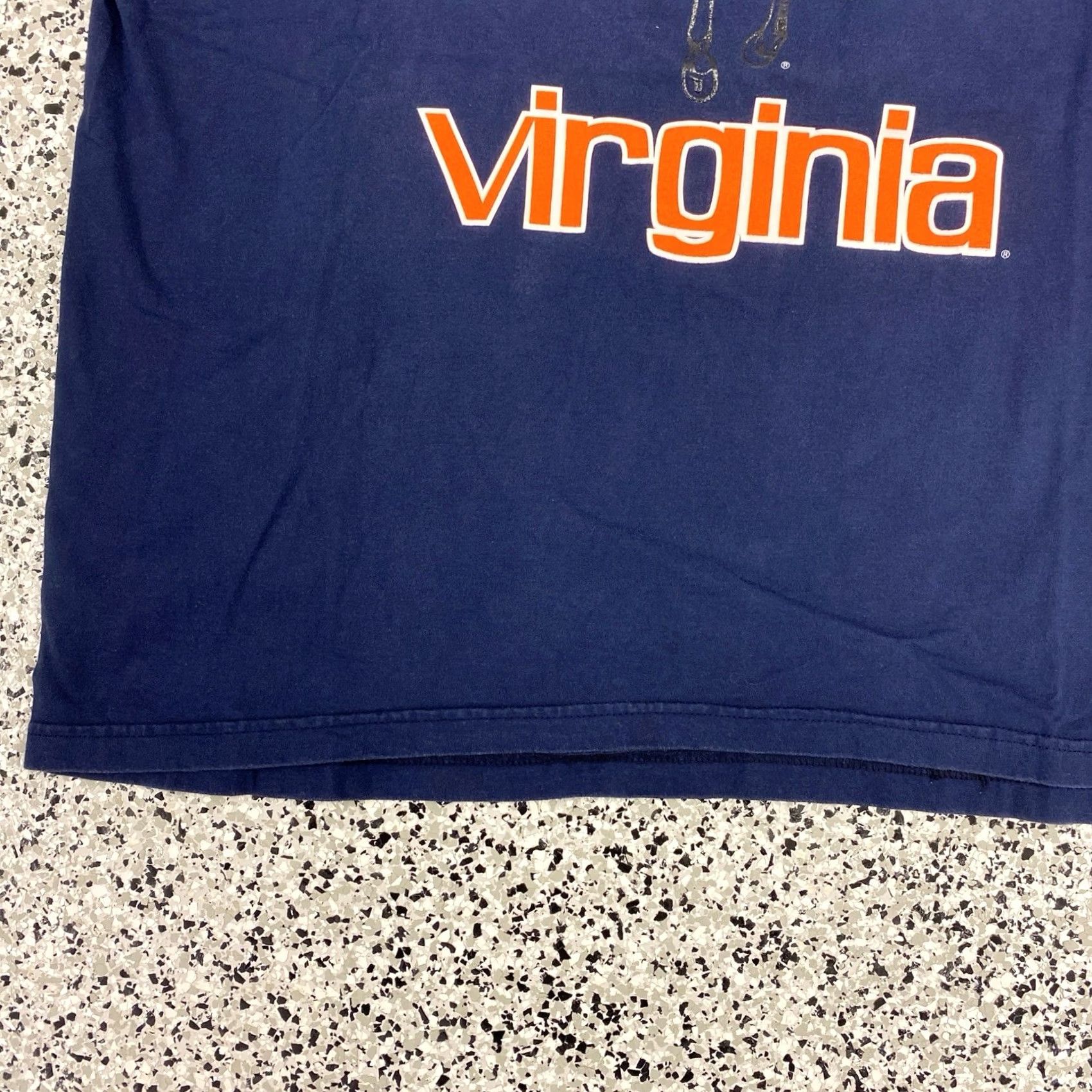 Starter VINTAGE Starter T-Shirt Cavaliers University Virginia UVA Y2K Long Sleeve 2XL Blue Cotton Unisex Adults Mens Womens Size US XXL / EU 58 / 5 - 2 Thumbnail