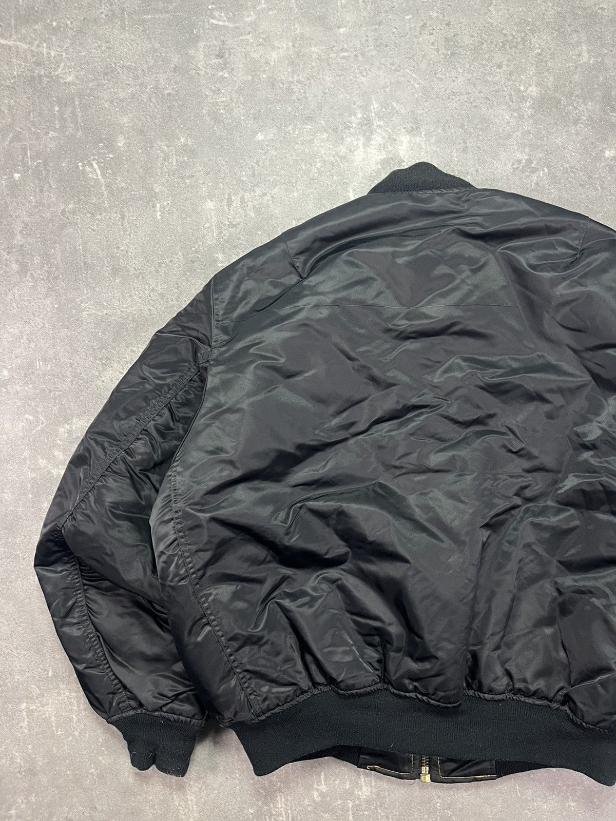 Japanese Brand Canyon Rock Vintage Black MA-1 Bomber Jacket XXL Baggy Size US XXL / EU 58 / 5 - 15 Thumbnail