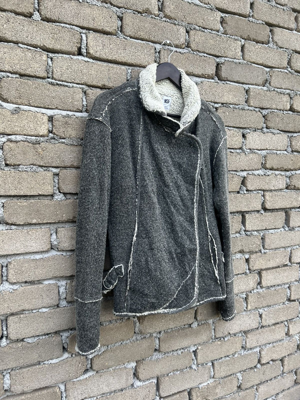 NSF NSF Fleece Cutoff Style Jacket Size S / US 4 / IT 40 - 3 Thumbnail