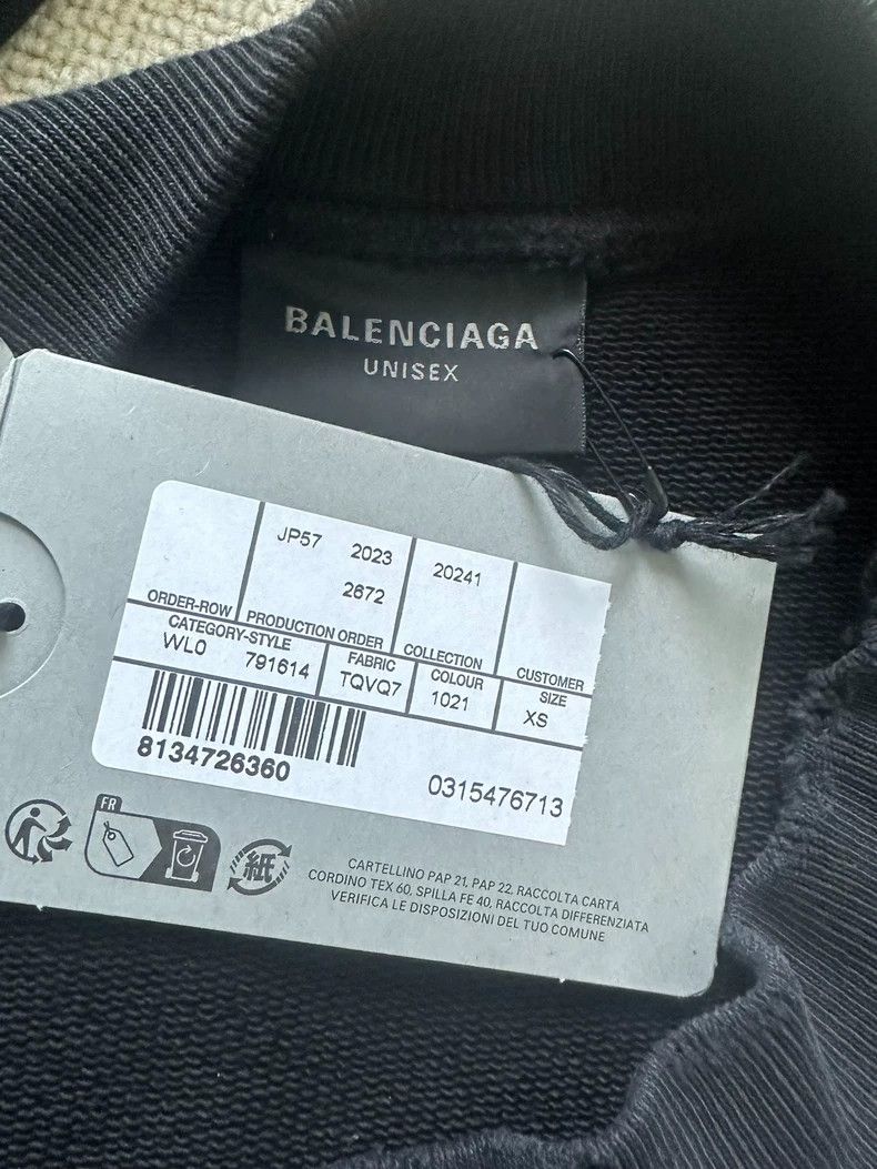 Balenciaga Balenciaga Tape 3 B 2-in-1 Patchwork Wash Break Long Sleev Size US XS / EU 42 / 0 - 4 Thumbnail