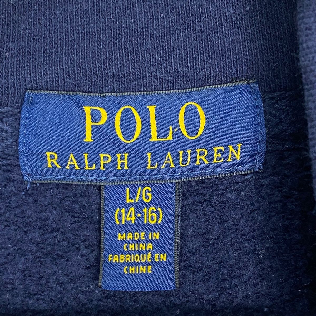 Vintage Vintage Polo Ralph Lauren Big Pony Shawl Collar Navy Blue Size US M / EU 48-50 / 2 - 7 Thumbnail