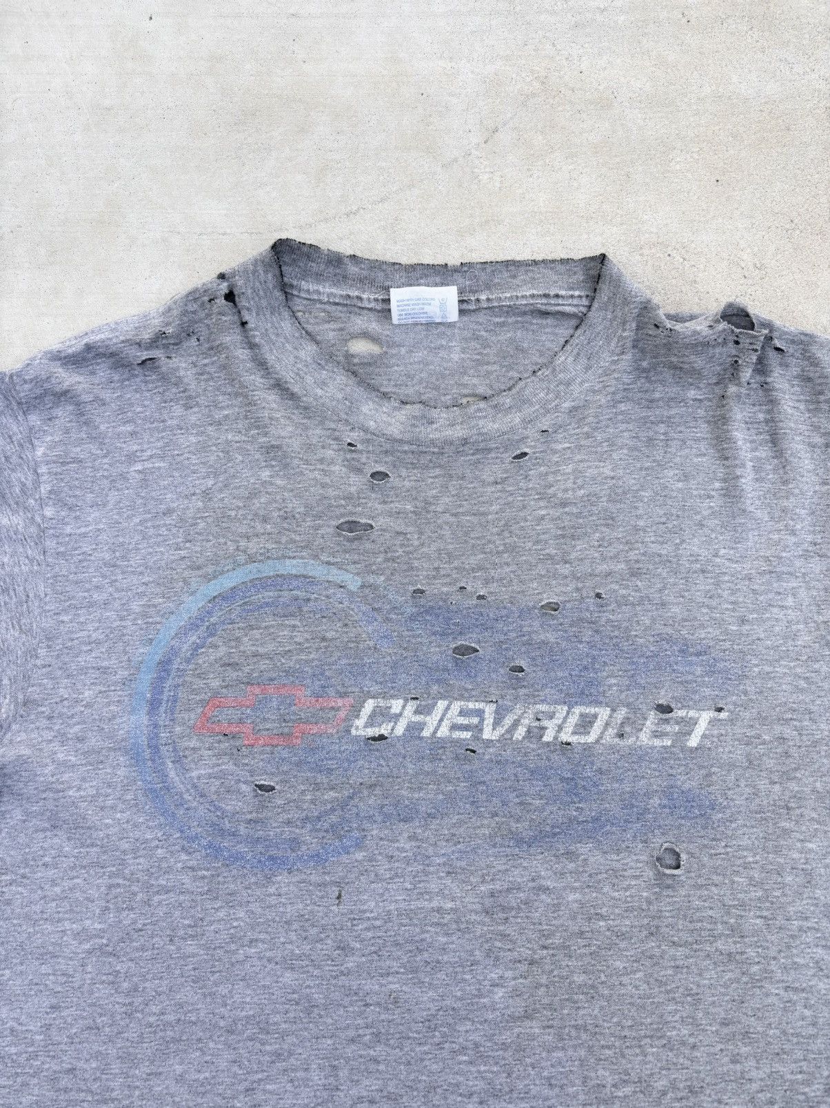 Vintage Thrashed Faded CHEVROLET ERD Grunge Tee Shirt Distressed Size US M / EU 48-50 / 2 - 3 Thumbnail