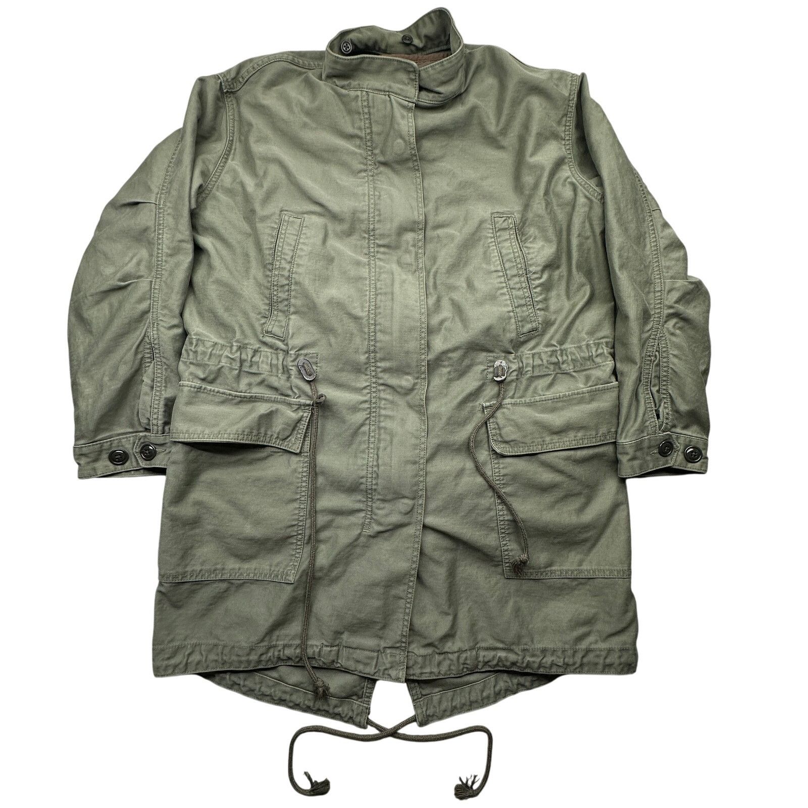 Gap GAP Parka Military Jacket Women Small Fishtail Utility Field Size S / US 4 / IT 40 - 1 Thumbnail