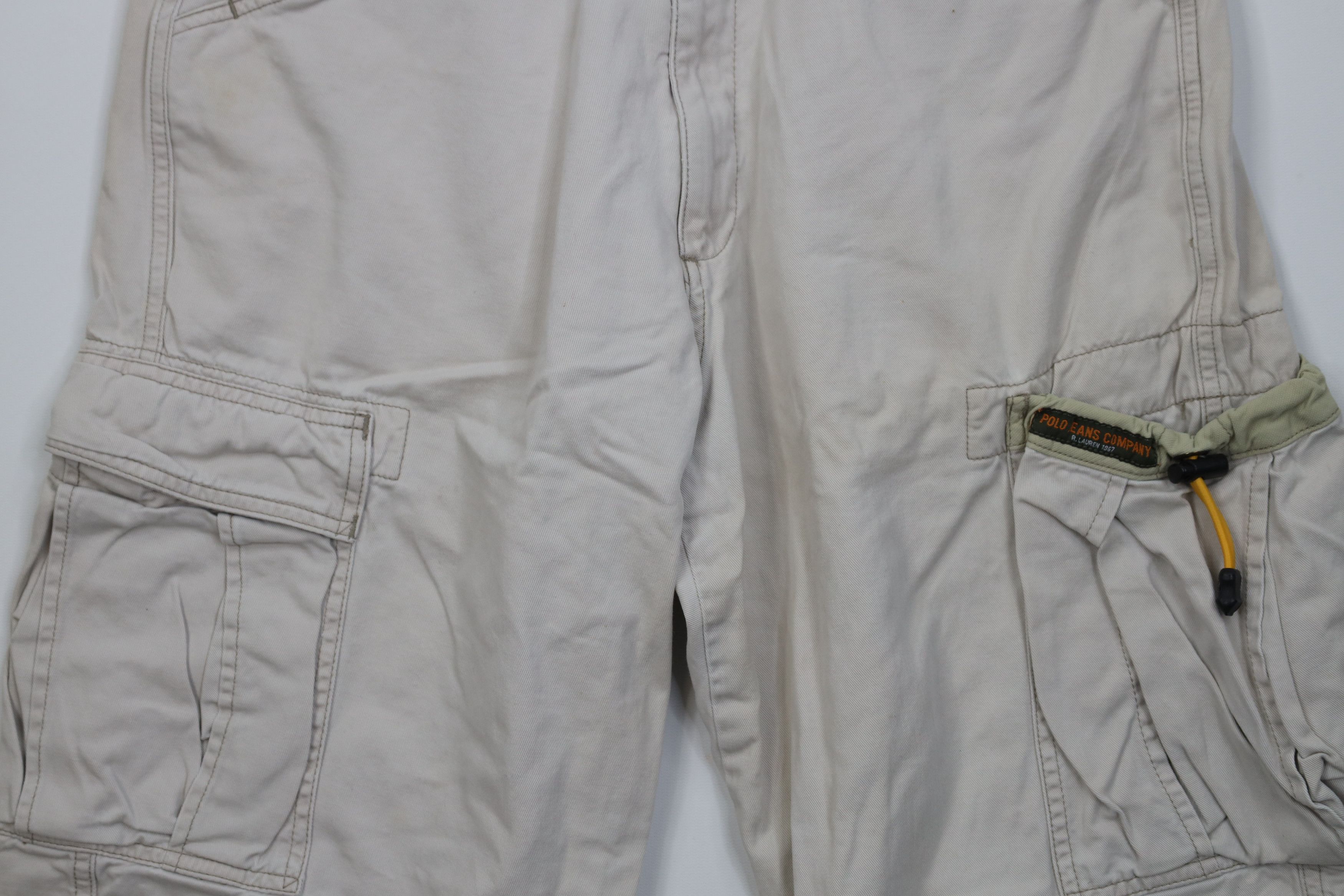Polo Ralph Lauren Vintage 90s Y2K Ralph Lauren Baggy Bungee Cord Cargo Shorts Size US 30 / EU 46 - 3 Thumbnail