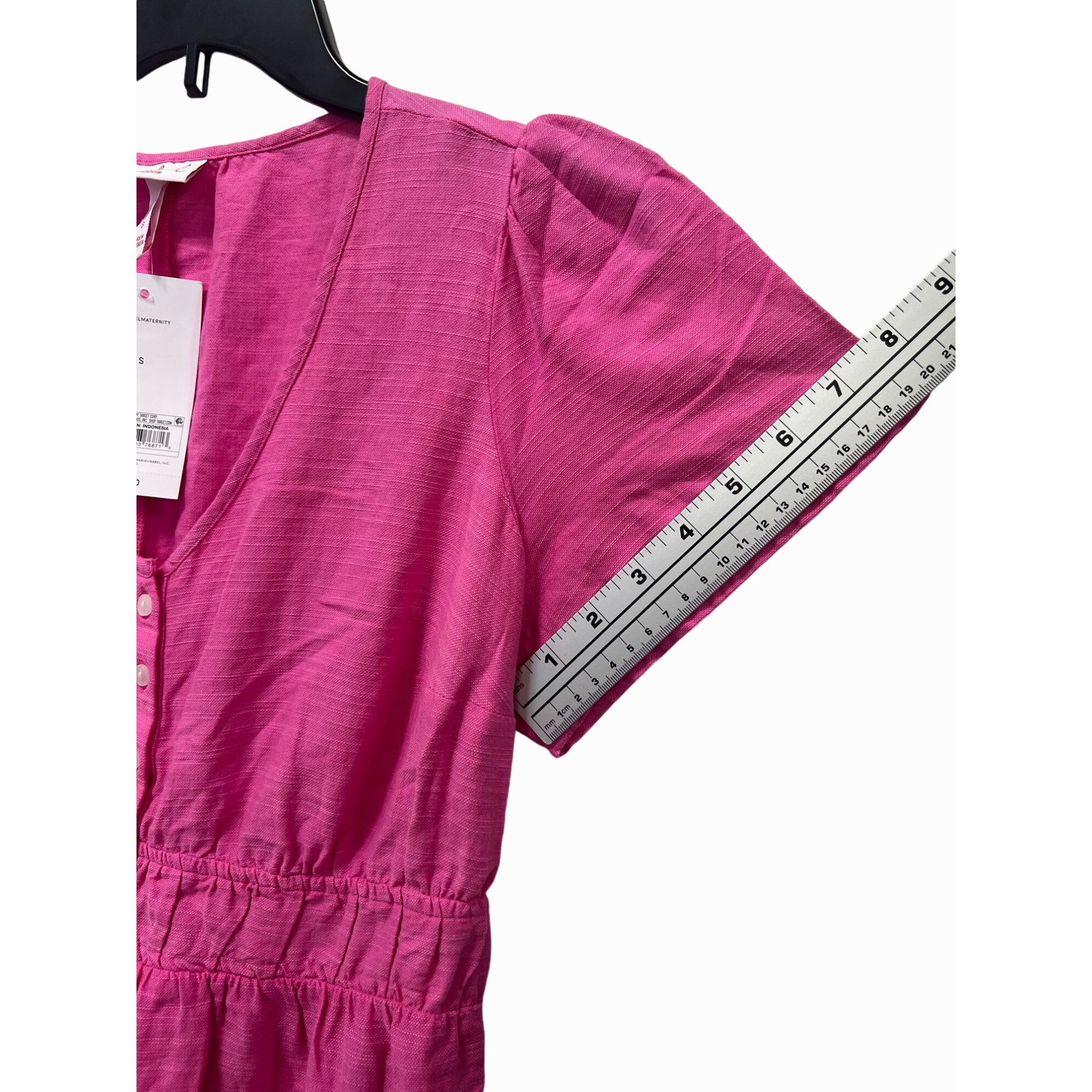 Other Isabel Maternity - Short Sleeve Woven Mini Maternity Dress - Size S / US 4 / IT 40 - 9 Thumbnail