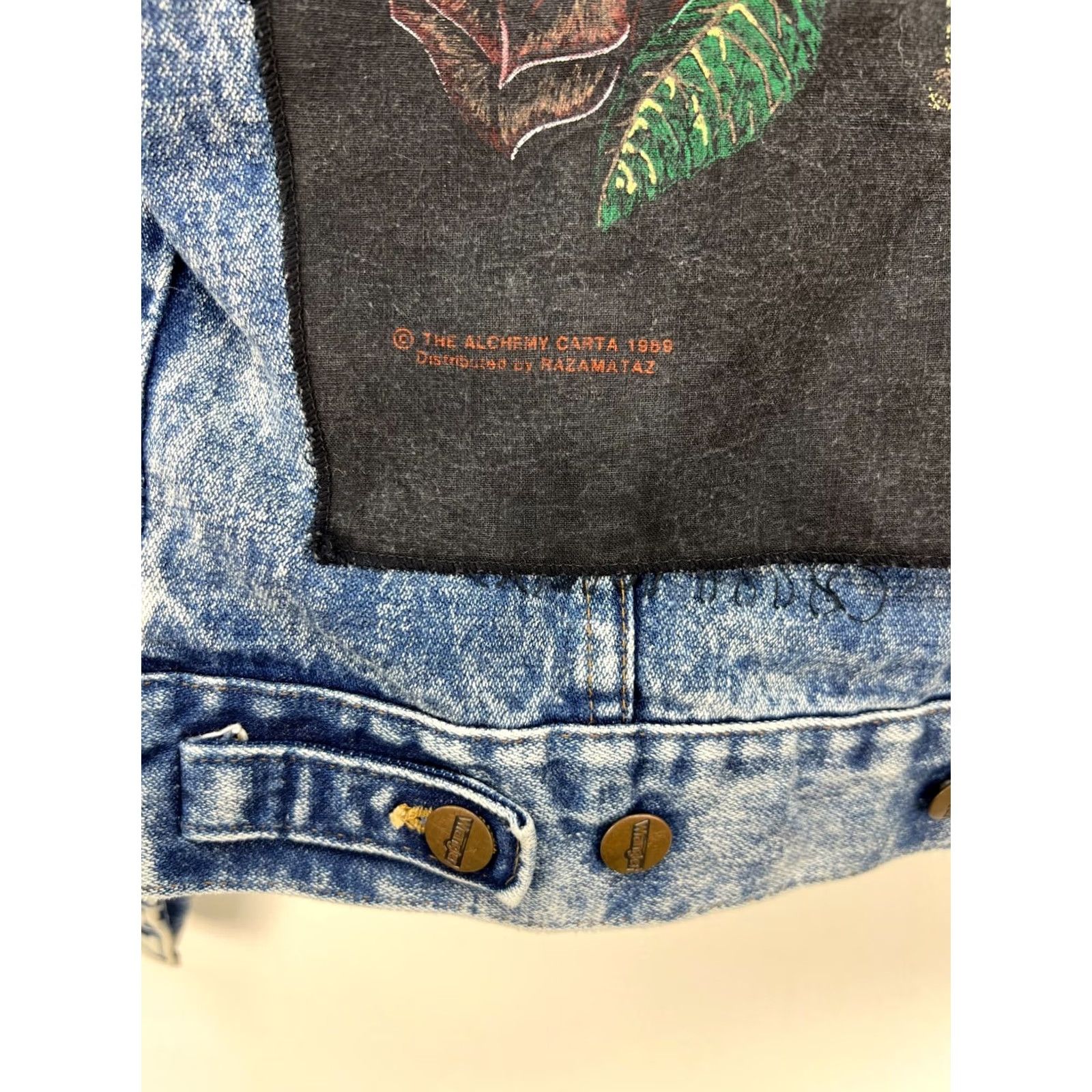 Wrangler VINTAGE Wrangler Denim Jacket Custom Metallica Patch 1989 Rock Heavy Metal XS Size XS / US 0-2 / IT 36-38 - 4 Thumbnail