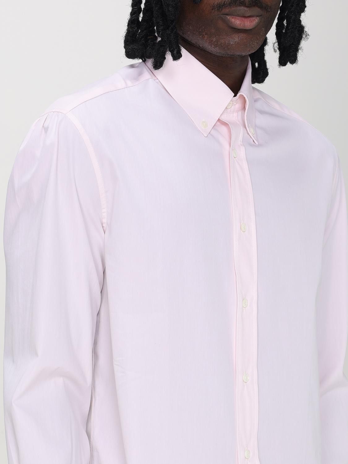 Brunello Cucinelli o1y0526 Solid Color Shirt in Light Pink Size US XXL / EU 58 / 5 - 5 Thumbnail