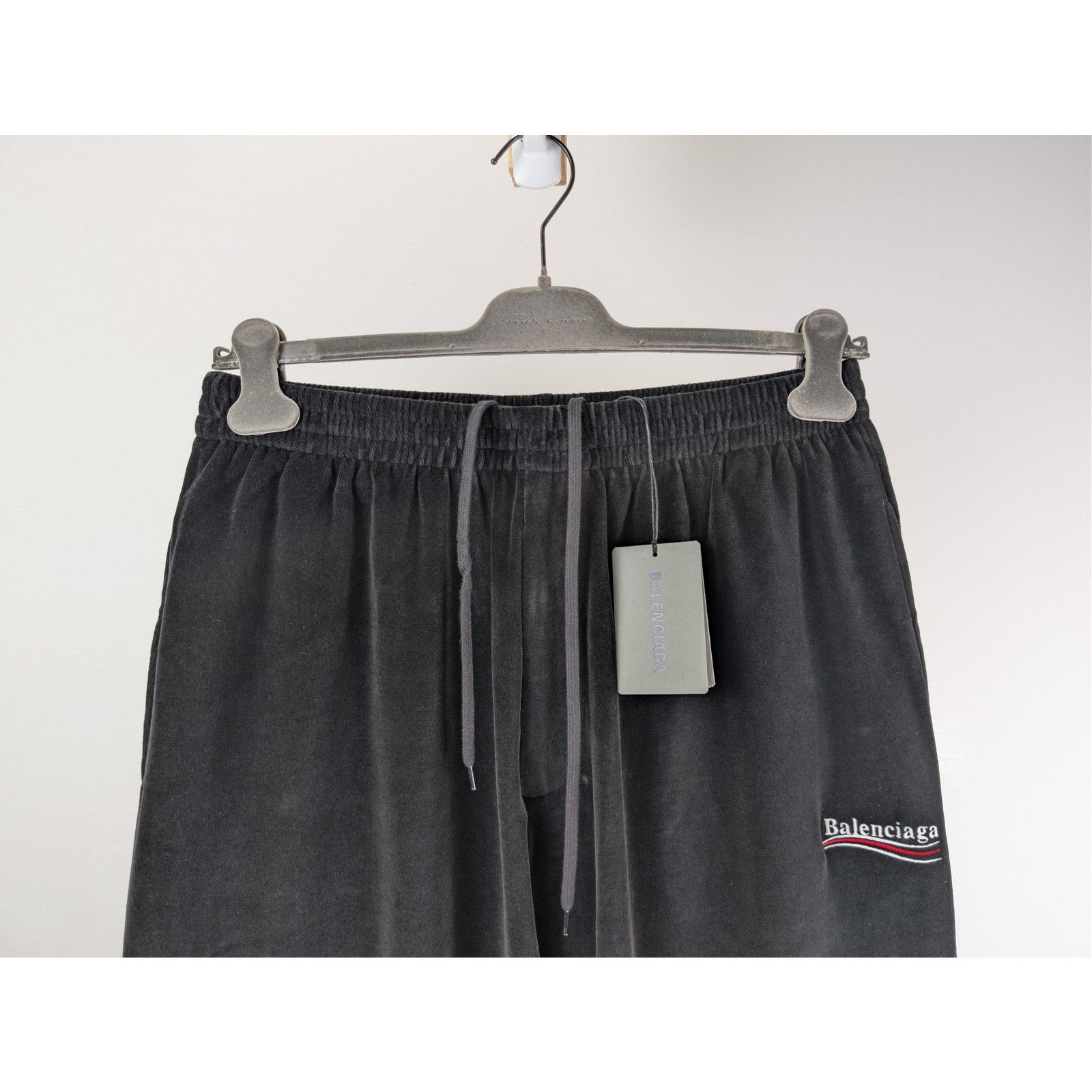 Balenciaga o1rshd1 Political Campaign Baggy Pants in Velvet Jersey Size US 30 / EU 46 - 3 Thumbnail
