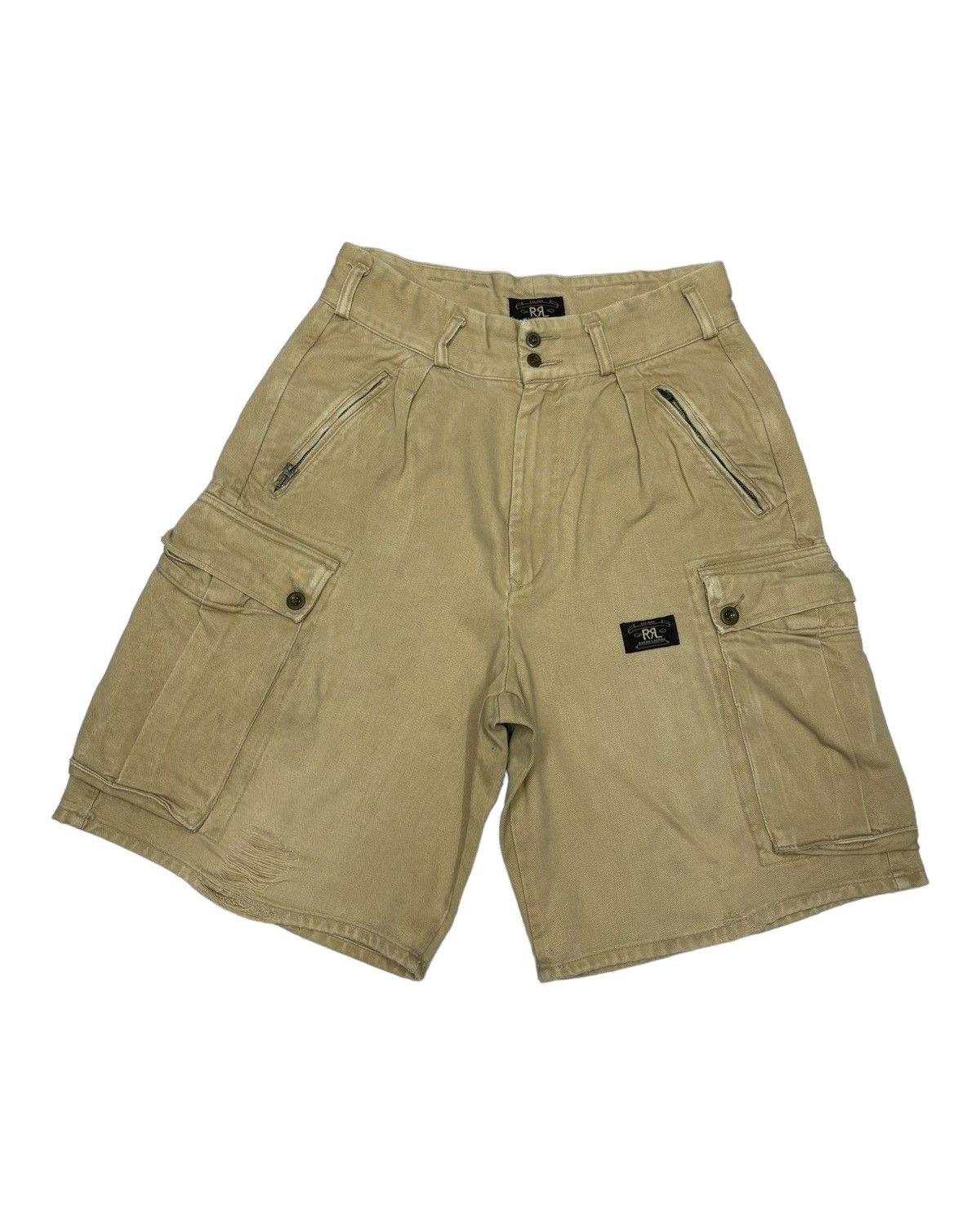 RRL Ralph Lauren × Ralph Lauren RARE VINTAGE RALPH LAUREN MULTI POCKET BAGGY SHORT PANTS Size US 30 / EU 46 - 1 Thumbnail