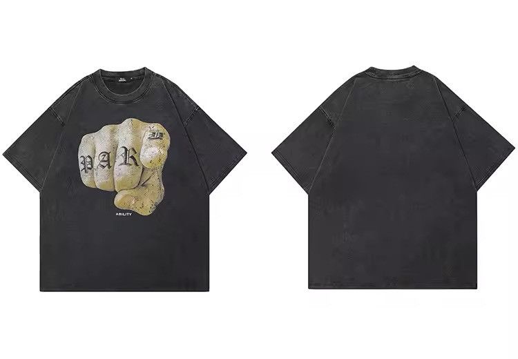 Japanese Brand Finger Tattoo Funny Graphic T Shirt Size US XXL / EU 58 / 5 - 2 Thumbnail