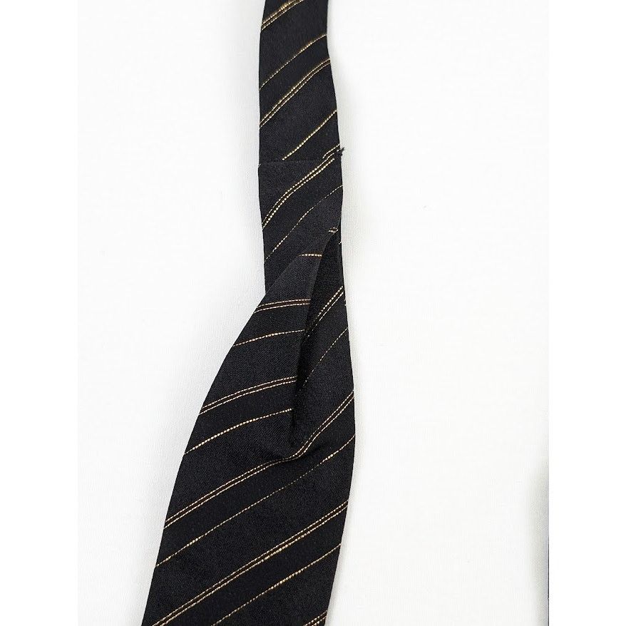 Saint Laurent Paris o1rshd1 Q:2 / Size: OS / Scarf Noeud Lavallie in Black/Gold Size ONE SIZE - 6 Thumbnail