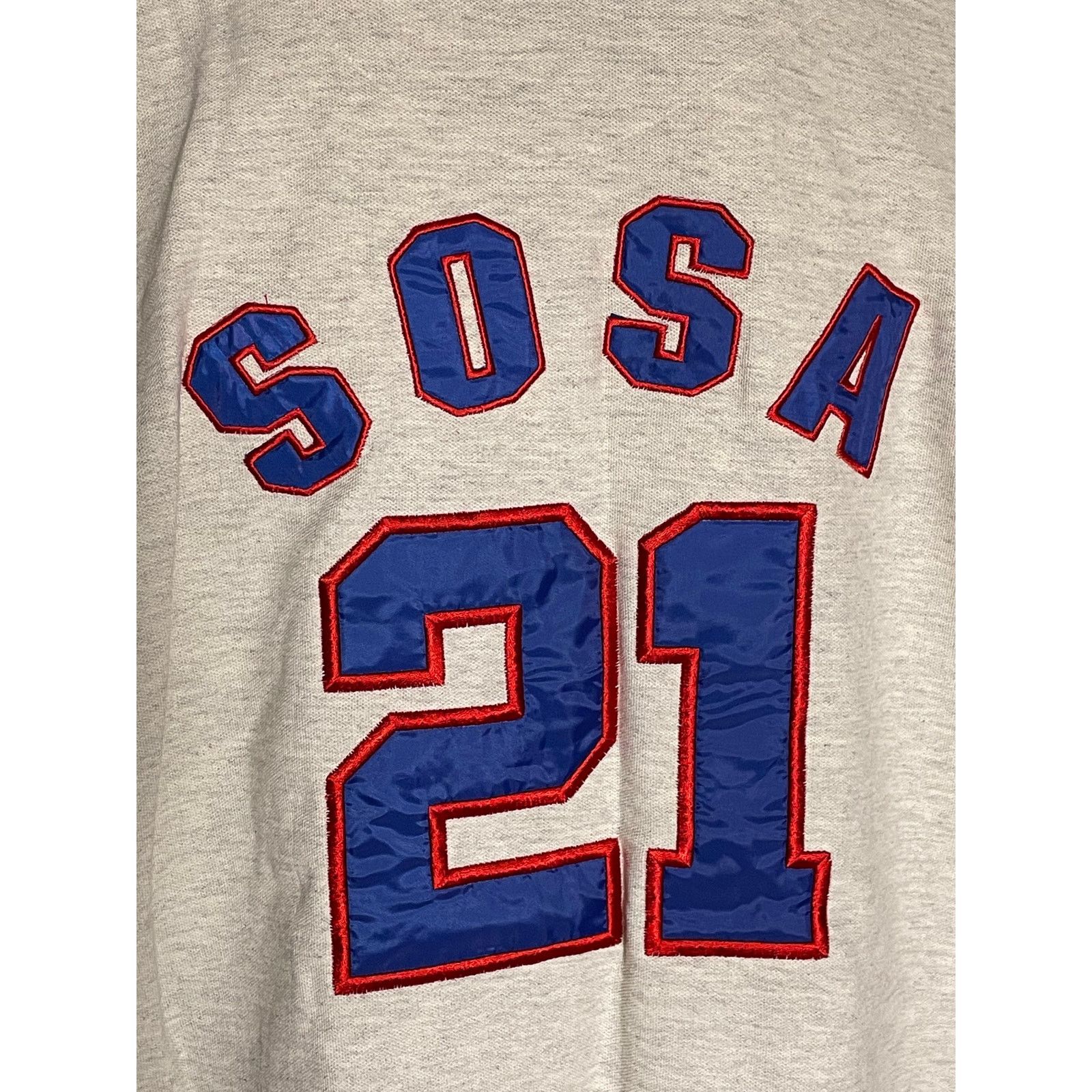 Mirage Rare Mirage MLB Chicago Cubs Sosa 21 Baseball Jersey Y2K Size US L / EU 52-54 / 3 - 10 Thumbnail