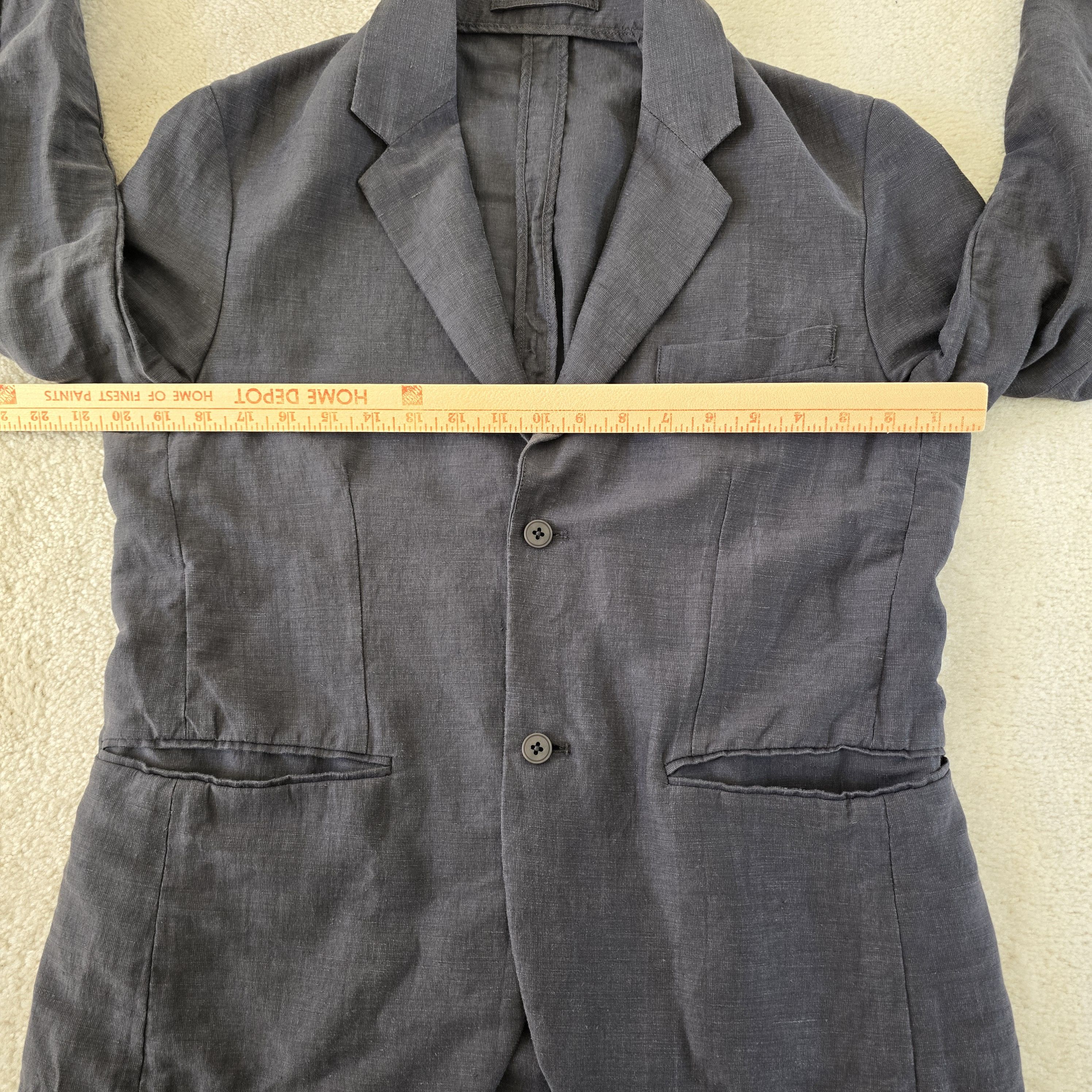 Outlier Outlier Injex Blazer RD Charcoal Gray Injected Linen Size 40R - 6 Thumbnail