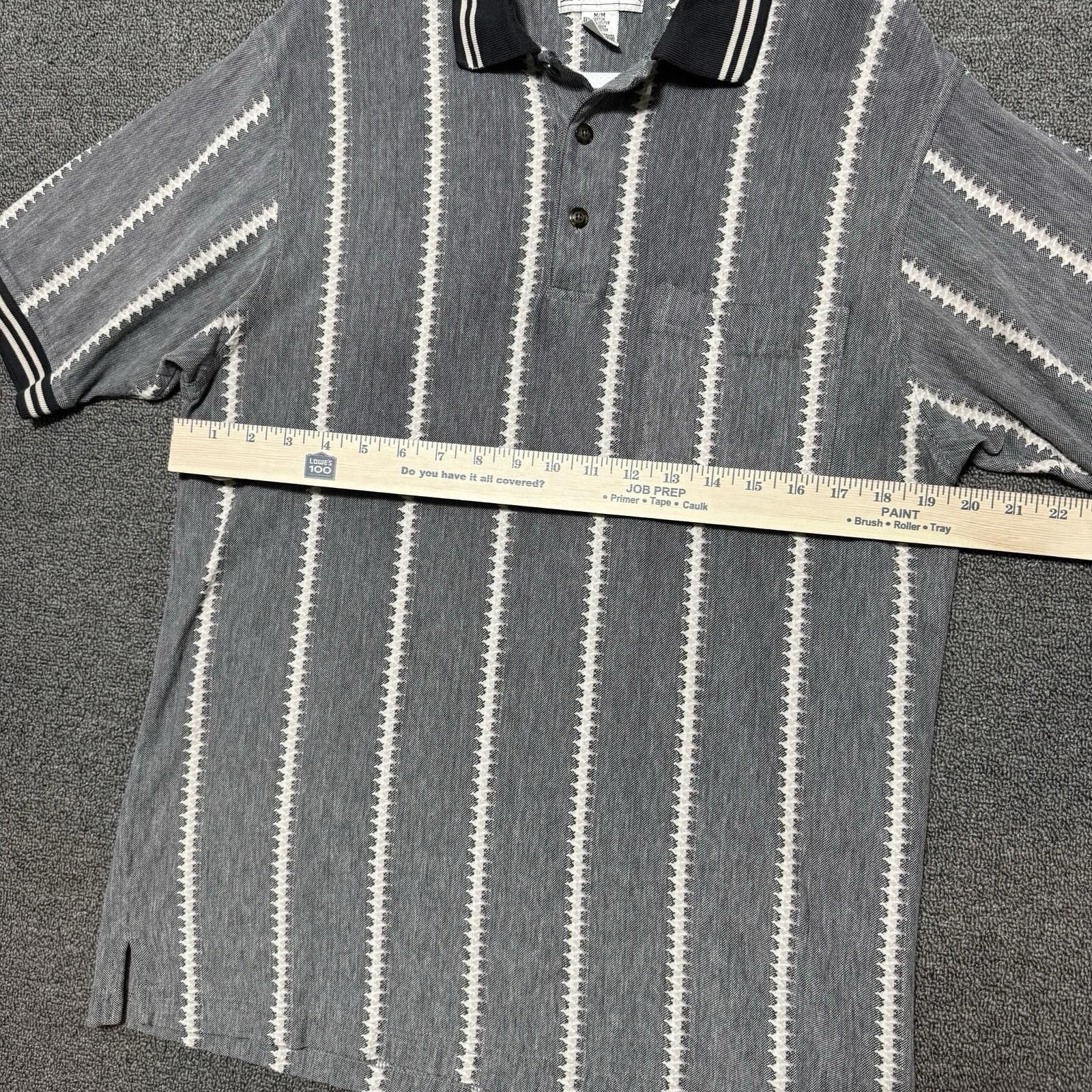 Grand Slam VTG Grand Slam Mens M Cotton Golf Polo Short Sleeve Striped Size US L / EU 52-54 / 3 - 5 Thumbnail