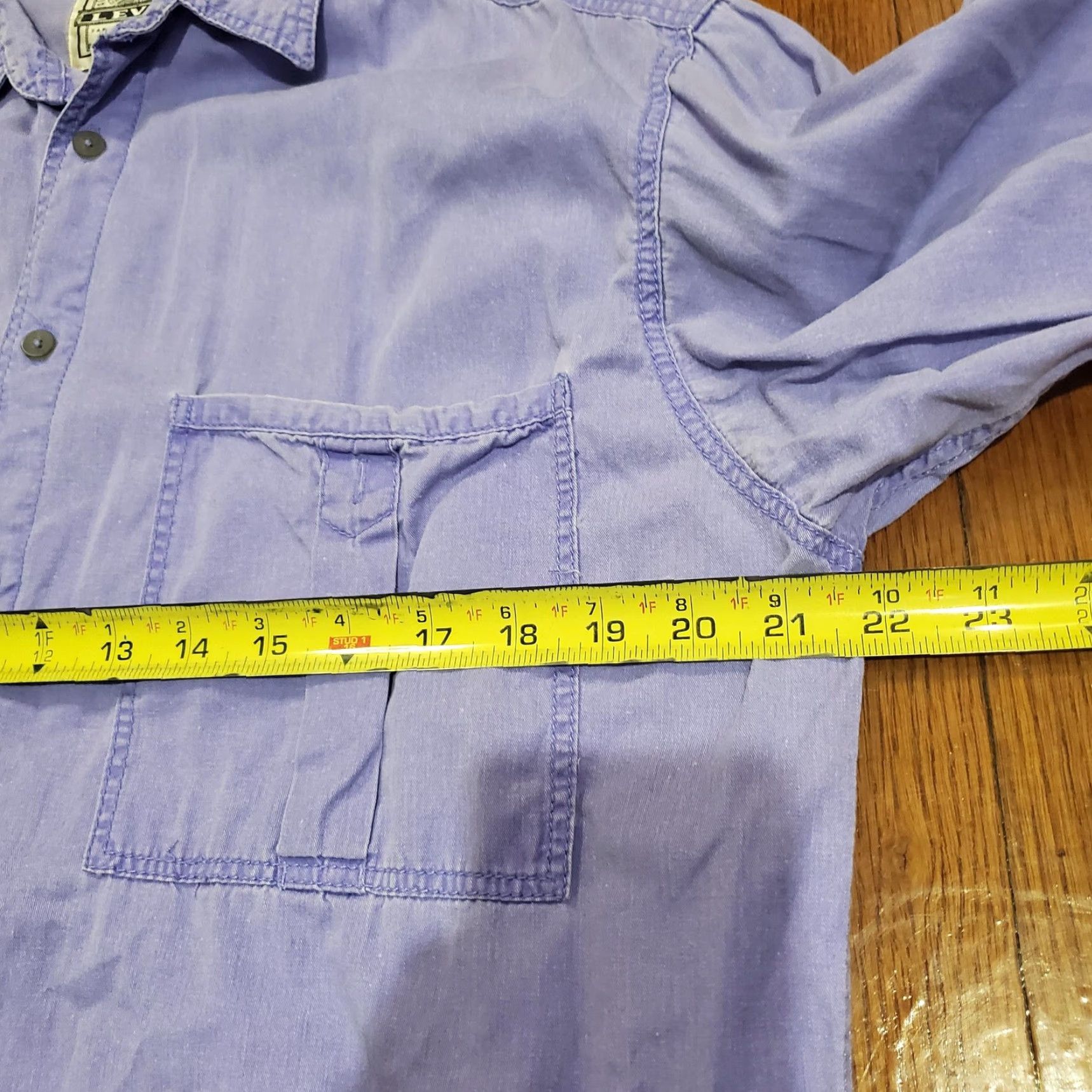 Levi's VINTAGE Levi's Shirt Mens M Purple Long Sleeve Snap Button Workwear 90s Size US M / EU 48-50 / 2 - 7 Thumbnail