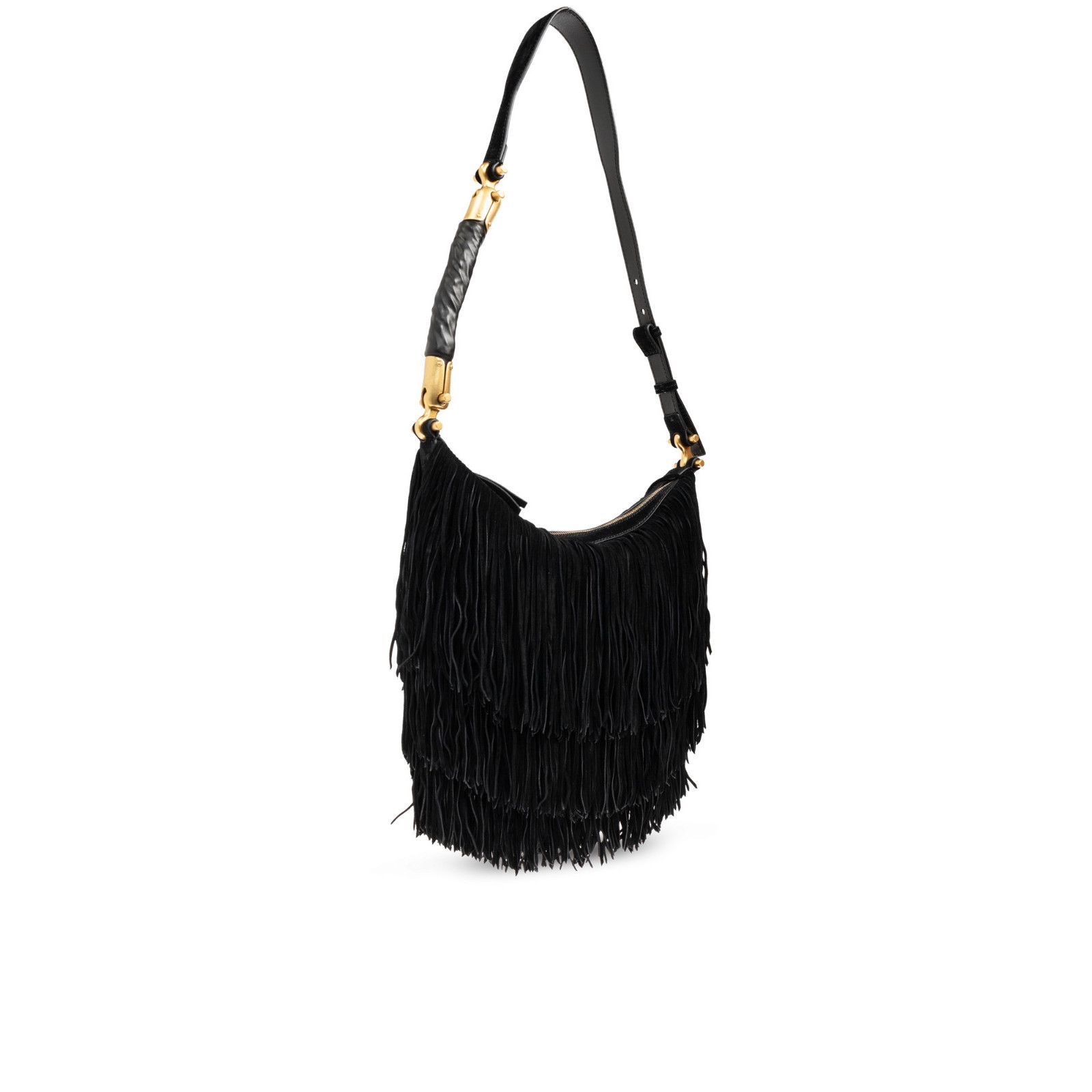 Balmain BALMAIN Ebene Hobo Medium Black Shoulder Bag New & Authentic Size ONE SIZE - 3 Thumbnail