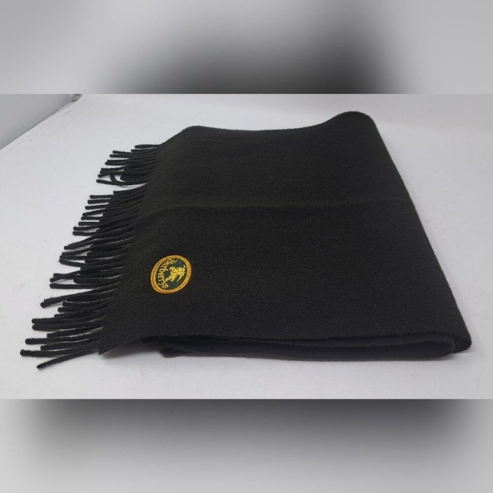 Burberry Burberry Men's Scarf Green Logo Knight Vintage Y2K 90s Lamb Size ONE SIZE - 8 Thumbnail