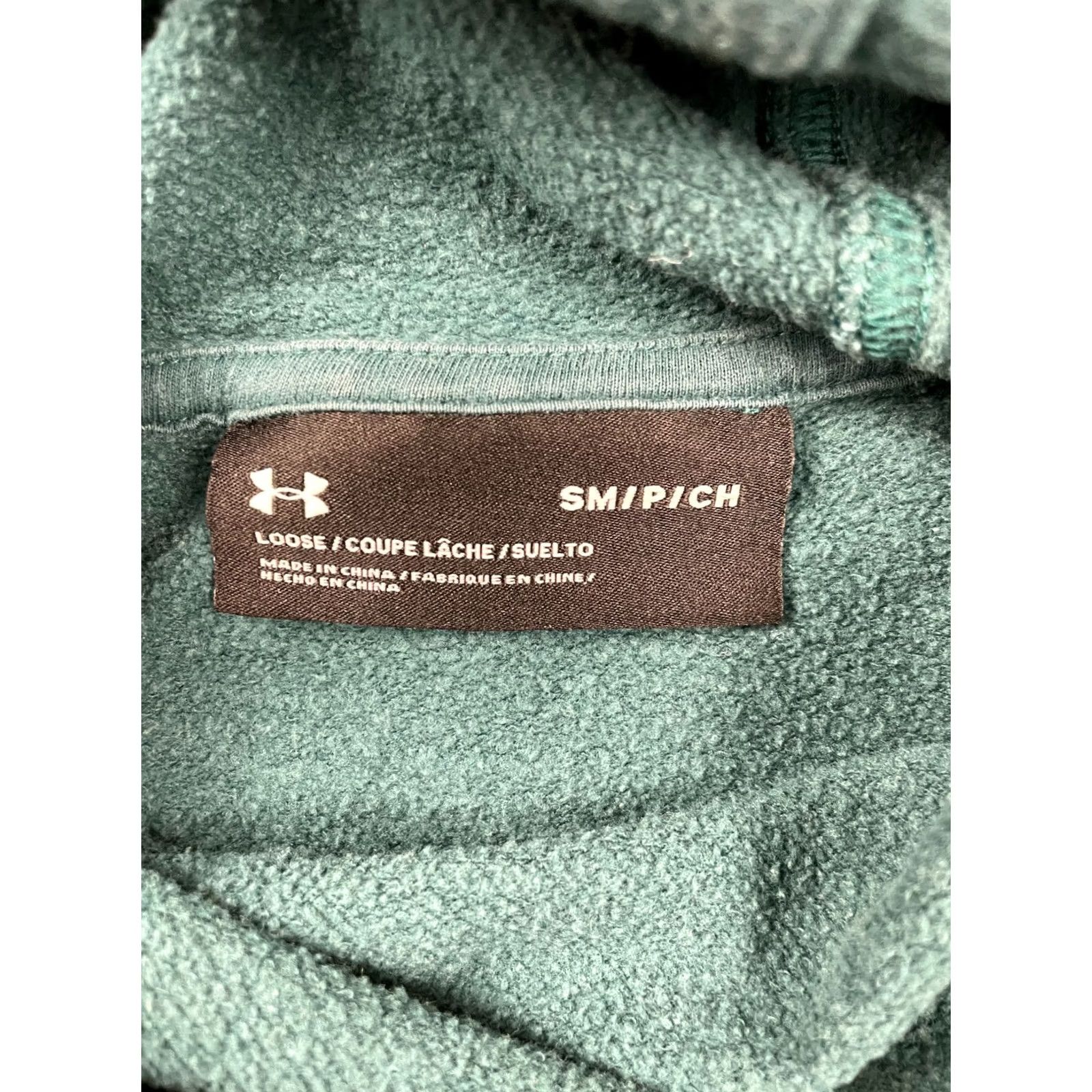 Under Armour Under Armour Hoodie Womens Small Green Rival Fleece Curved Hem Pullover Size S / US 4 / IT 40 - 4 Thumbnail