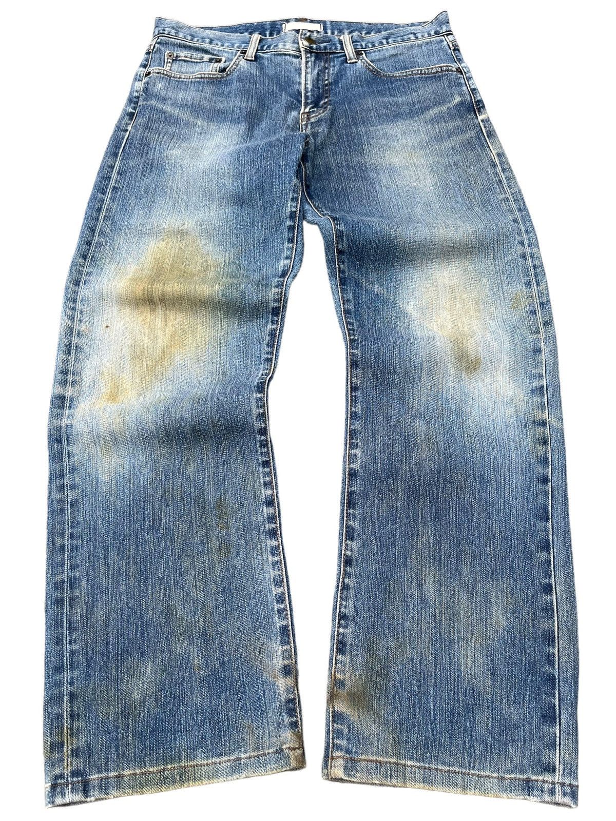 Undercover × Uniqlo Vintage Japanese Brand Dirty Mud Washed Classic Leg Jeans Size US 32 / EU 48 - 1 Thumbnail
