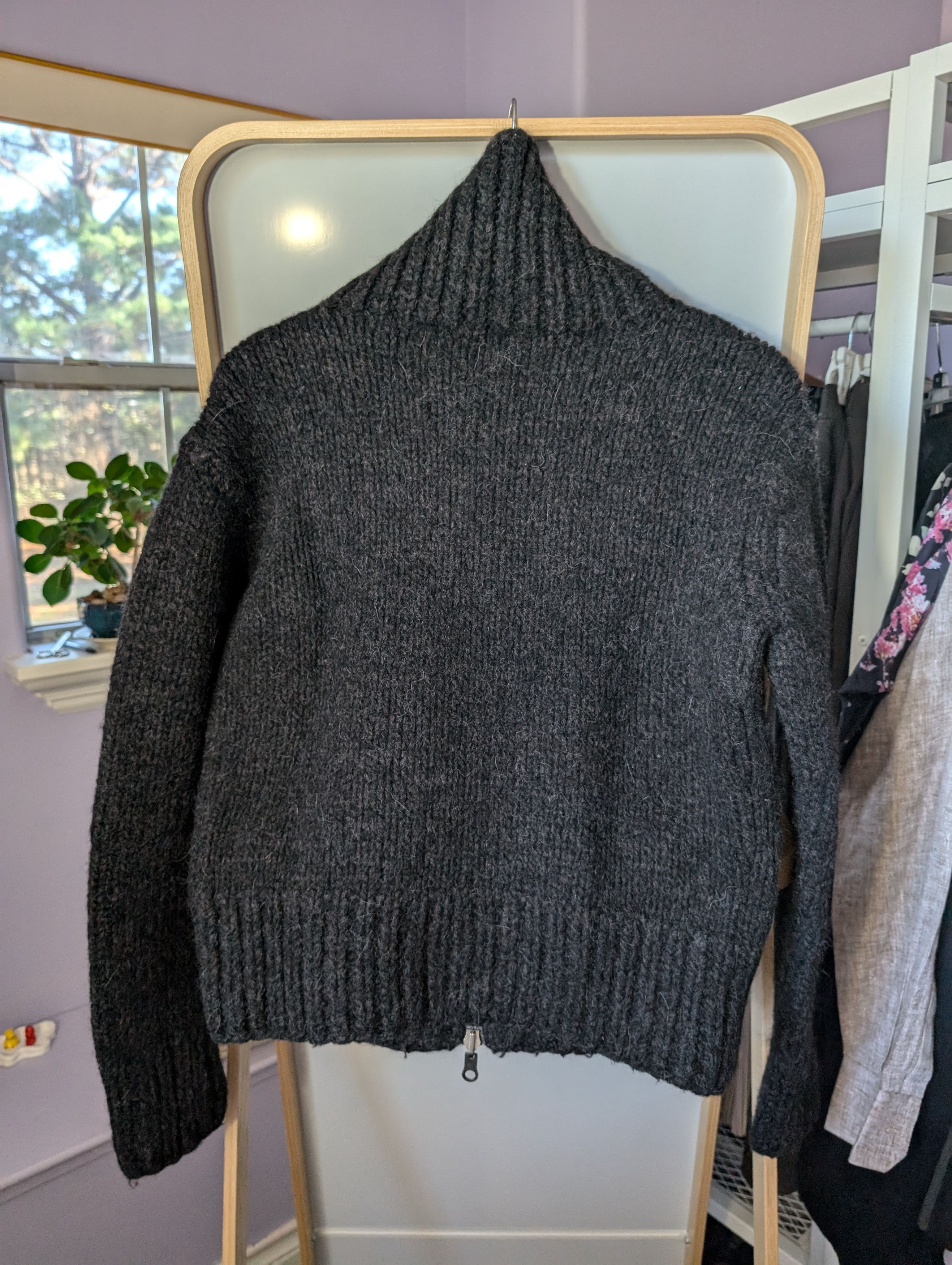 Isamu Katayama Backlash Heavy alpaca wool zip up knit reversible Size US XS / EU 42 / 0 - 2 Thumbnail