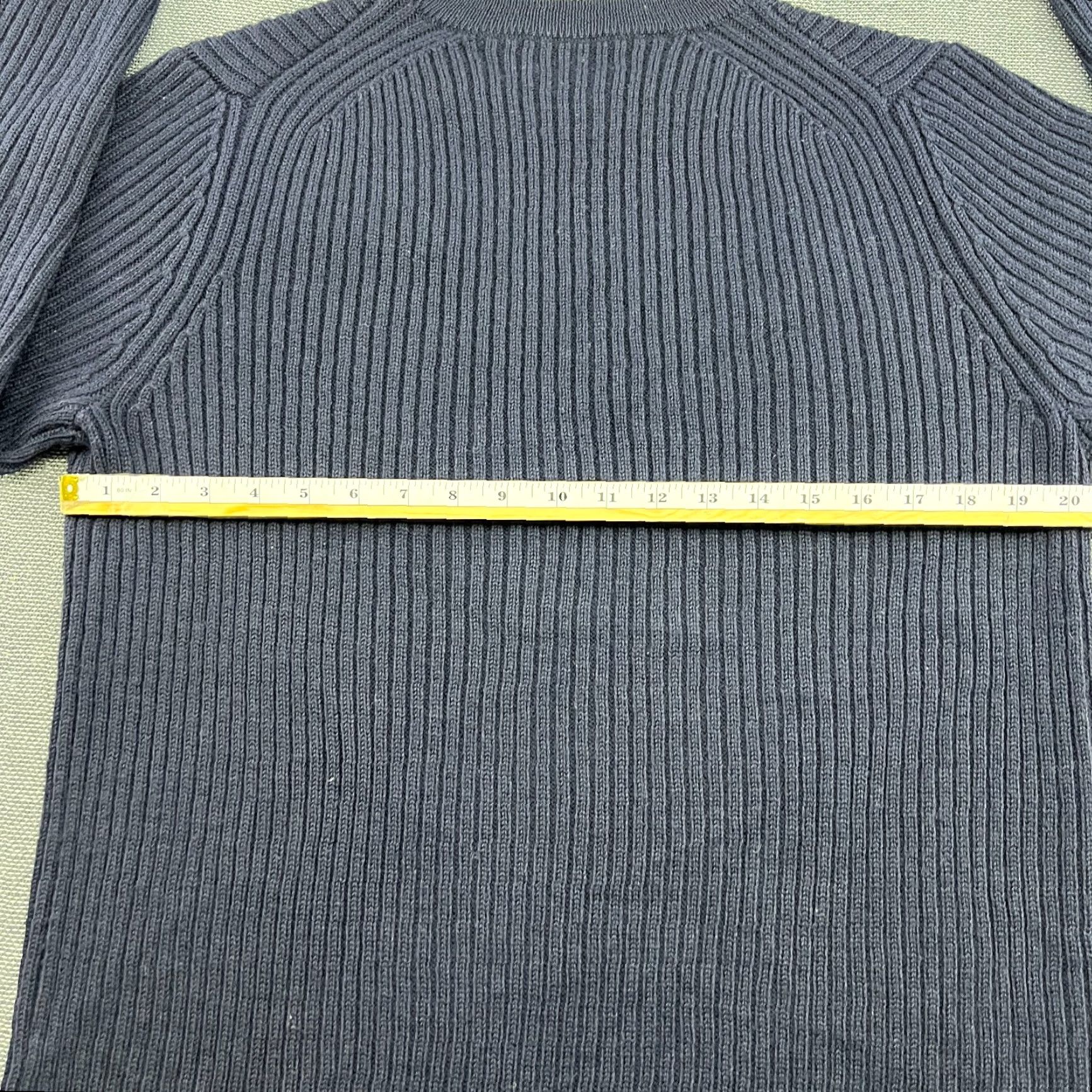 Acne Studios Acne Studios Men Wool Sweater XL Crewneck Navy Blue Ribbed Heavy Pullover Knit 90s? Size US XL / EU 56 / 4 - 7 Thumbnail