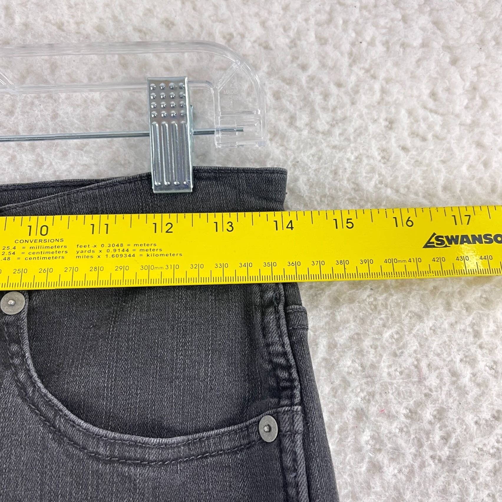 Madewell Madewell Jeans Womens 27 Black Denim 10" High-Rise Skinny Raw Hem Casual Size 27" / US 4 / IT 40 - 7 Thumbnail