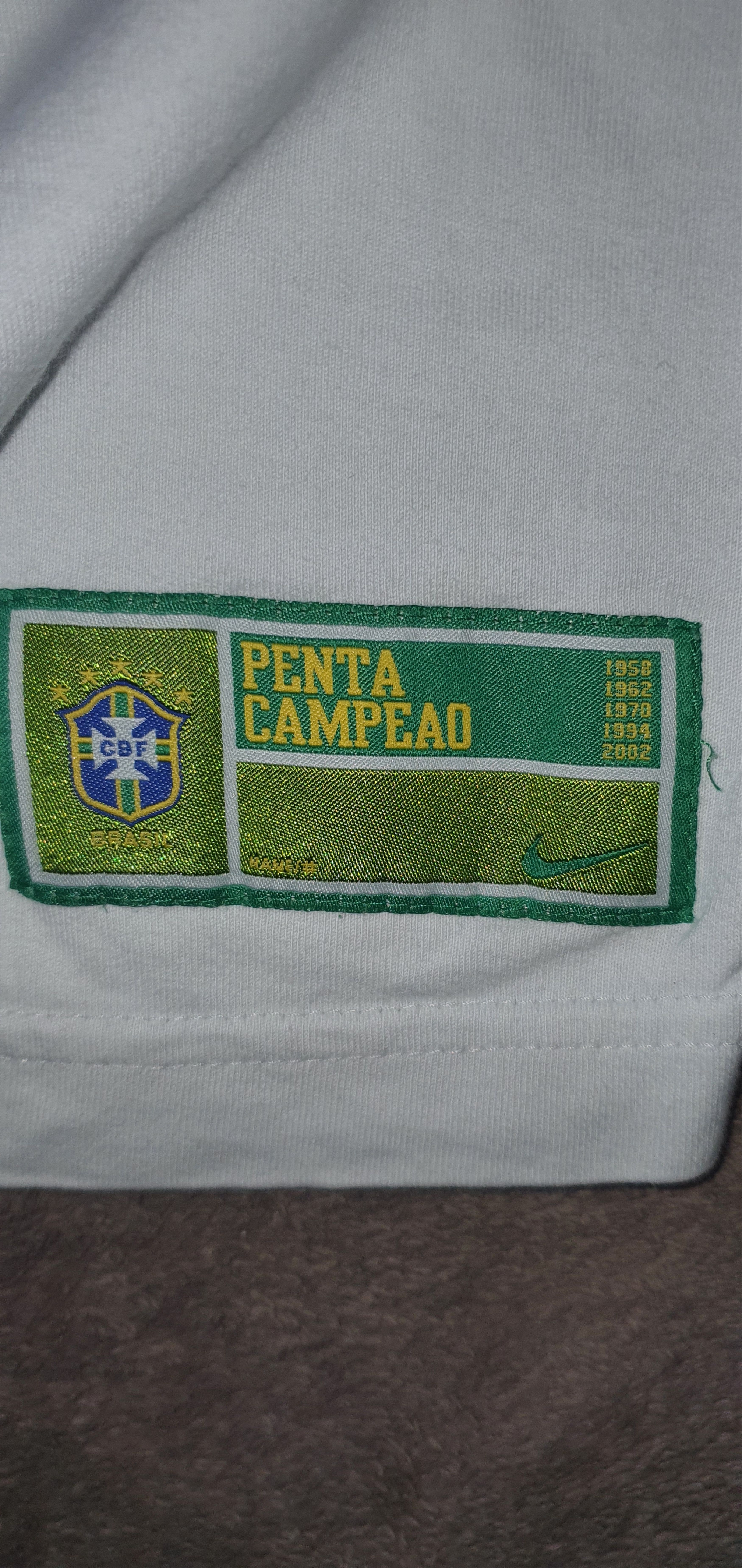 Other 2002 Brasil Nike Pele *10 Football Shirt Mundial Size US L / EU 52-54 / 3 - 5 Thumbnail
