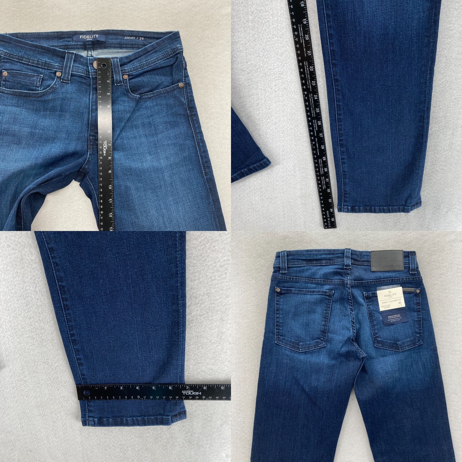 Vintage Fidelity Denim Jimmy Jeans Mens 29x34 Slim Straight Akira Blue Stretch Denim NWT Denim Jeans Mens 29x34 Slim Straight Akira Blue Stretch NWT Size US 29 - 8 Thumbnail