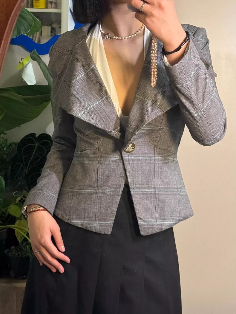 Vivienne Westwood Vivienne Westwood size1 Gray plaid waistcoat Size M / US 6-8 / IT 42-44 - 4 Thumbnail