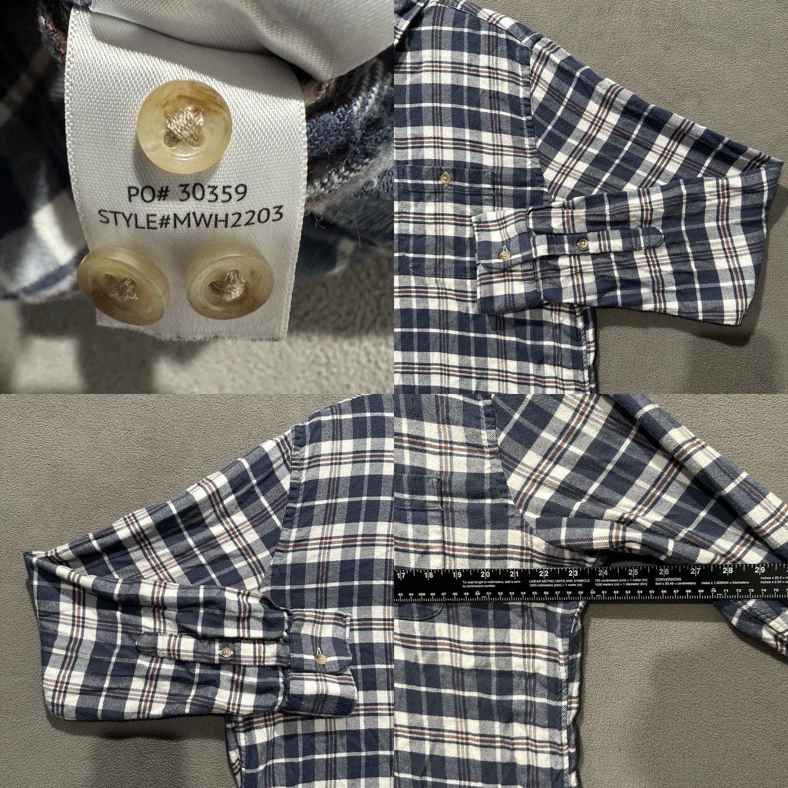 Faherty Faherty Shirt Mens Large Blue The Movement Flannel Rainier Plaid Button Up EUC Size US L / EU 52-54 / 3 - 8 Thumbnail