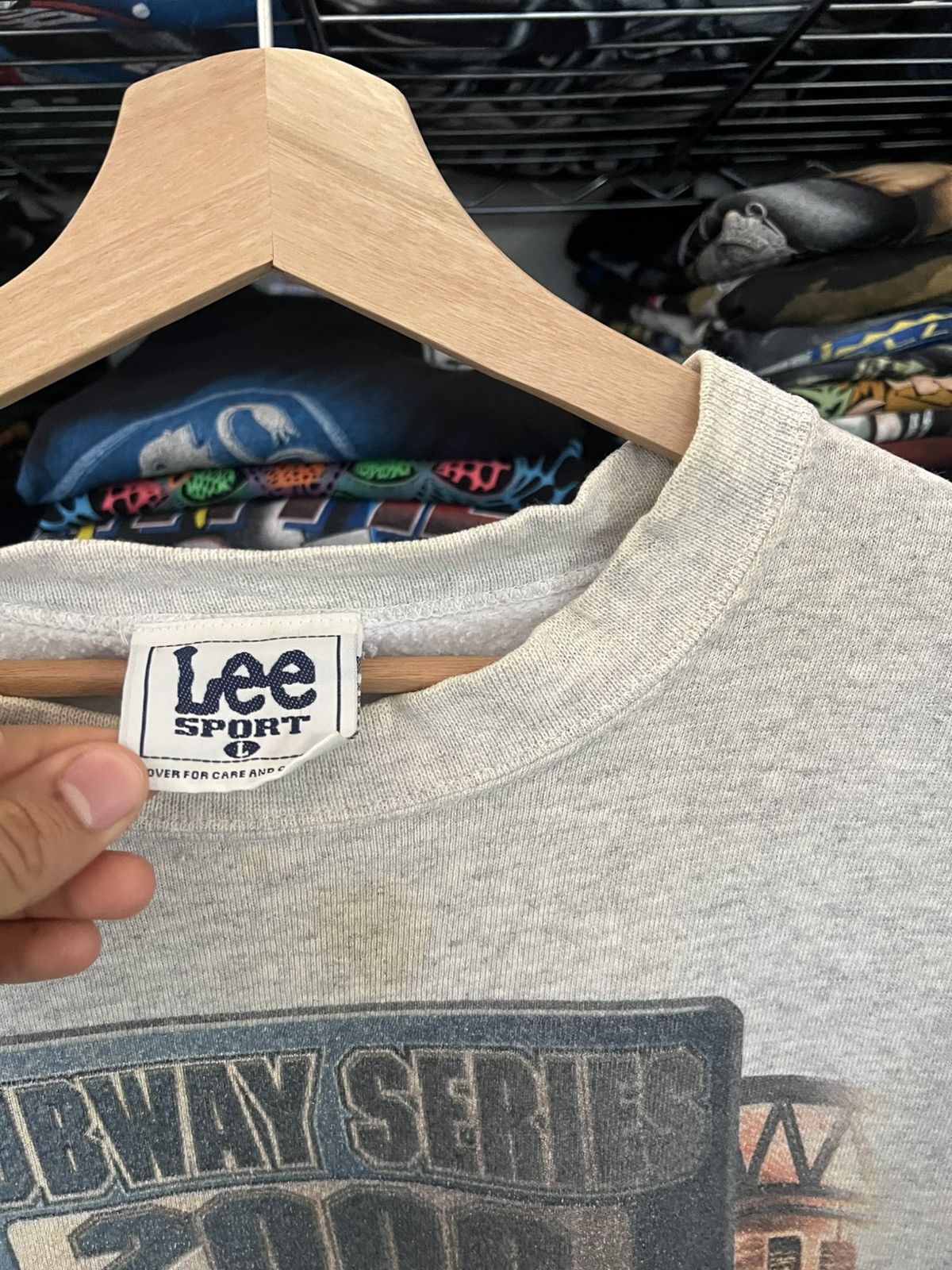 Lee 2000s Yankees vs Mets Subway Series MLB Lee Crewneck Size US L / EU 52-54 / 3 - 4 Thumbnail