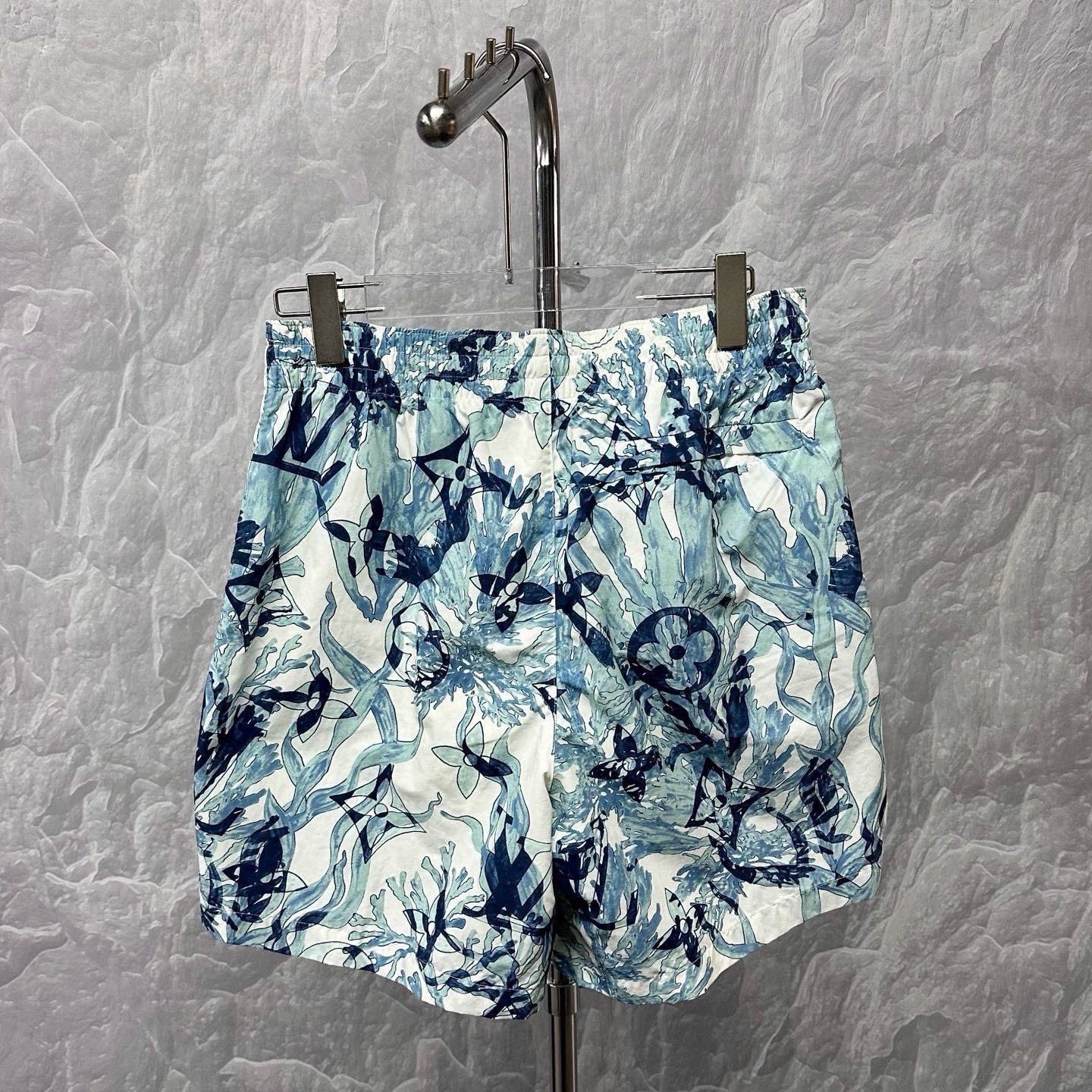 Louis Vuitton Louis Vuitton Sea Print Drawstring Shorts Size US 32 / EU 48 - 4 Thumbnail