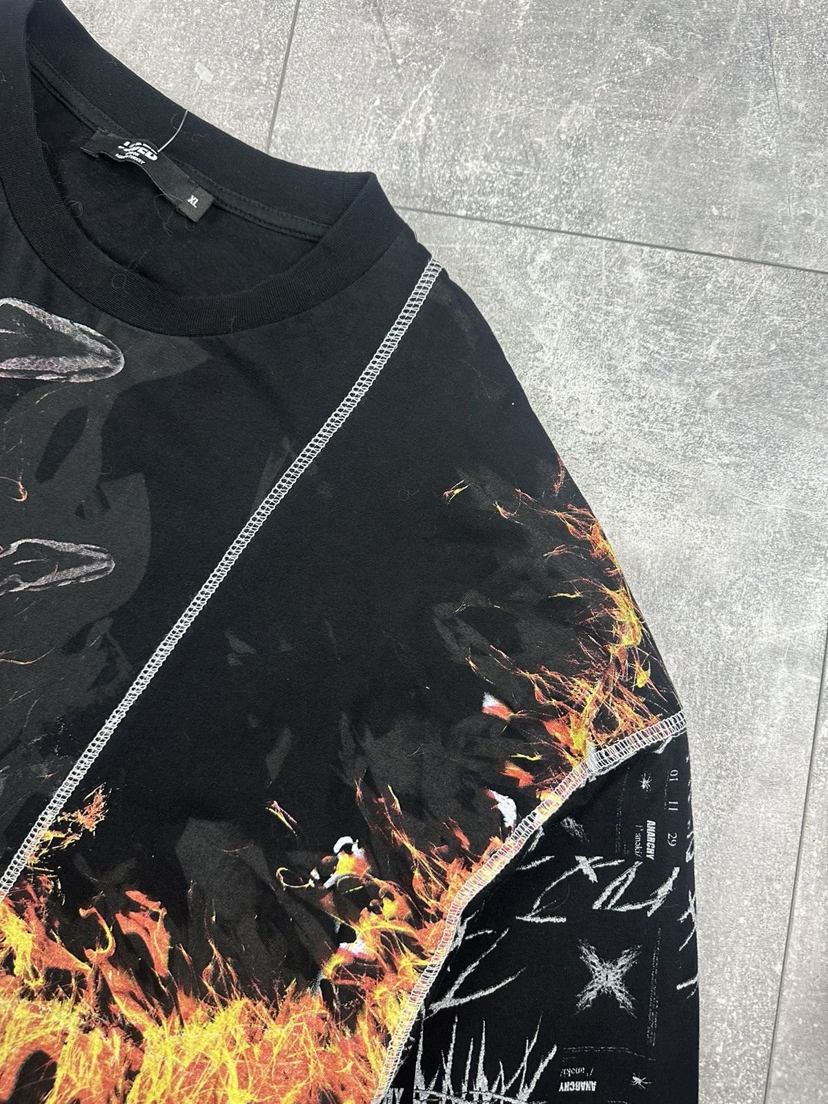 Jaded London Jaded London Overprint Logo Anarchy Long-Sleeve Size US XL / EU 56 / 4 - 8 Thumbnail