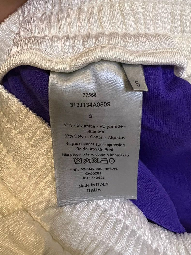 Dior DiorSize SERL co-branded white and purple printed logo shor Size US 32 / EU 48 - 7 Thumbnail