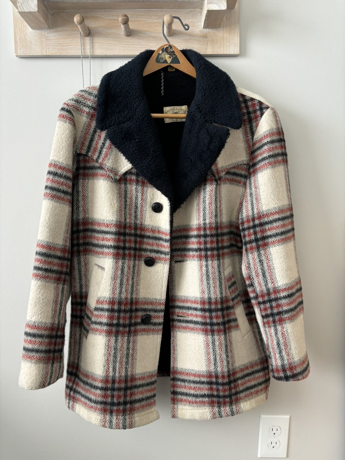 Vintage Vintage Wool Plaid Coat Size US L / EU 52-54 / 3 - 1 Thumbnail