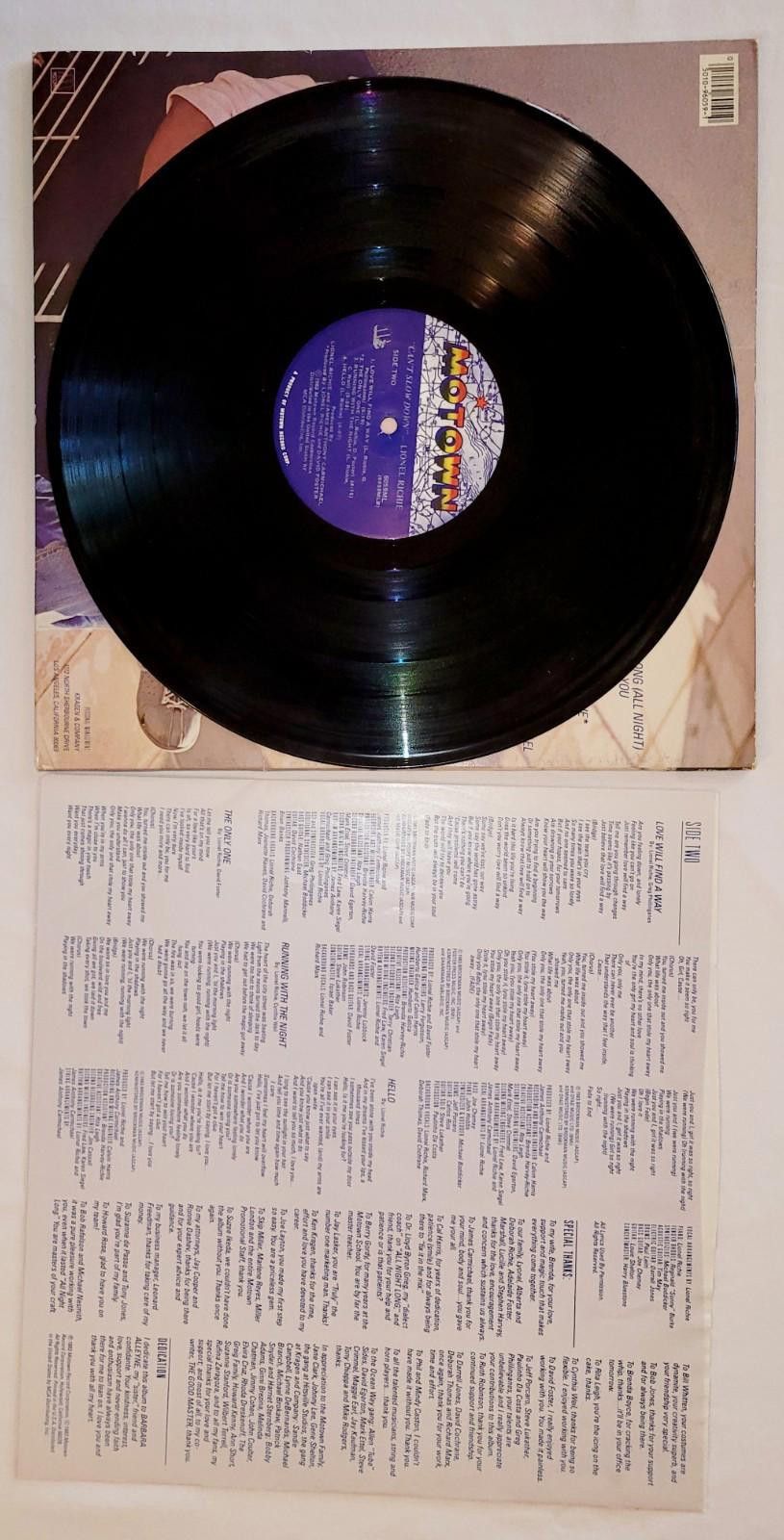 Designer LIONEL RICHIE: Can’t Slow Down 1983 Motown 6059 Vinyl LP Size ONE SIZE - 5 Thumbnail