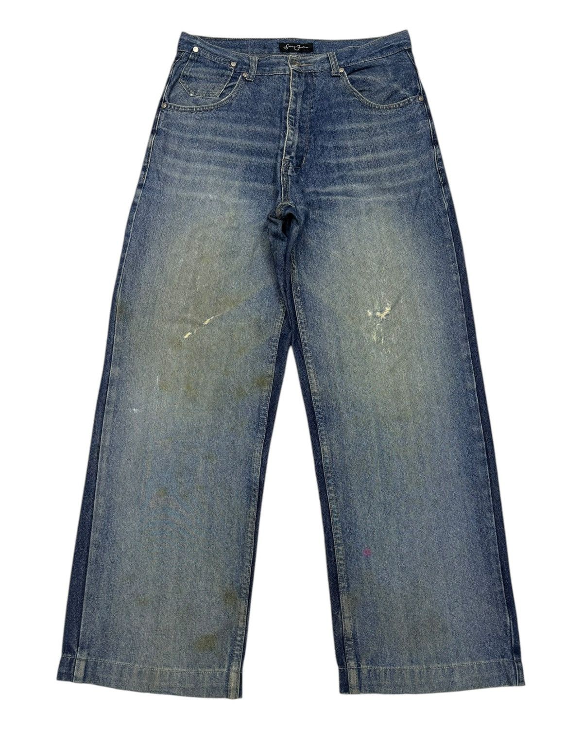 JNCO Vintage Sean John Baggy Jeans Distressed Denim Size US 32 / EU 48 - 1 Thumbnail