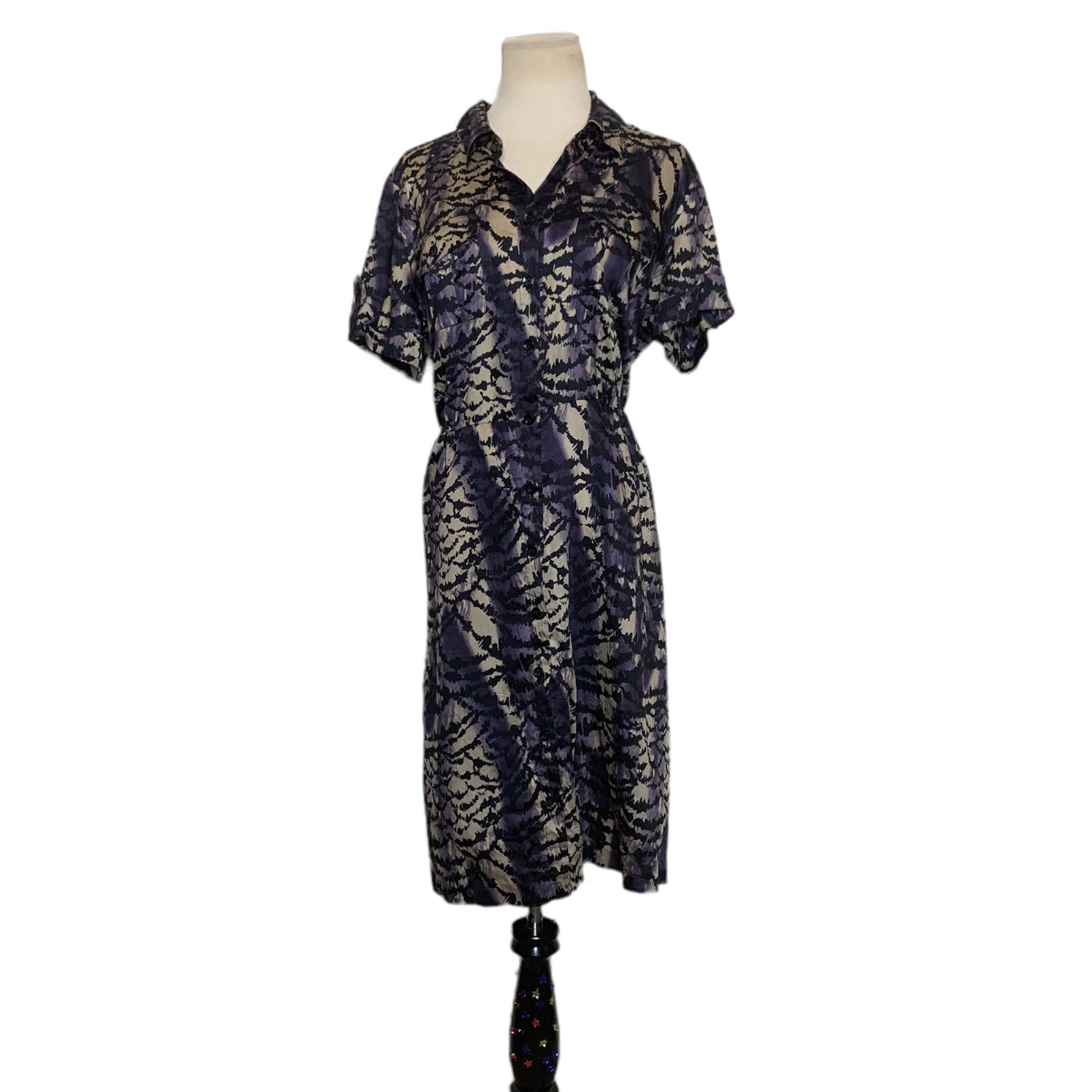 Alfani Alfani animal print short sleeves shirt mini dress size 14 Size XL / US 12-14 / IT 48-50 - 1 Thumbnail