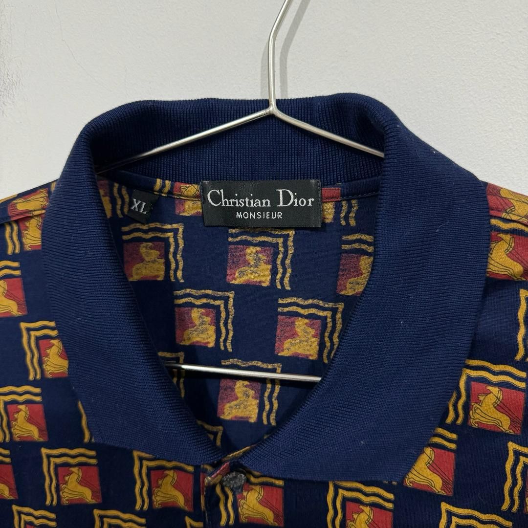 Christian Dior Monsieur Vintage 80s Christian Dior Monsieur Polo Shirt Size US XL / EU 56 / 4 - 4 Thumbnail