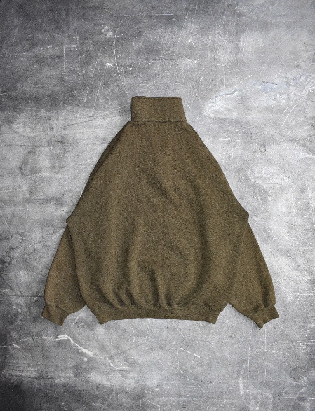 Tultex Vintage 90s Tultex Blank Quarter-Zip Pullover (XL) Size US XL / EU 56 / 4 - 3 Thumbnail