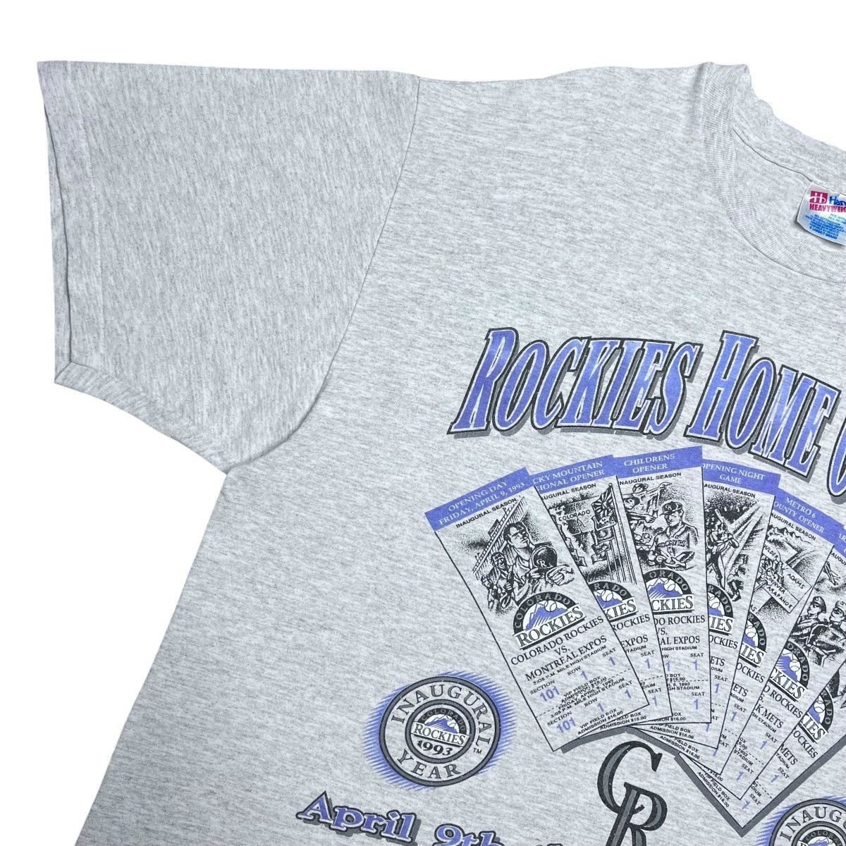 MLB 1993 MLB Colorado Rockies Inaugural Year Spell Out T-Shirt Size US XL / EU 56 / 4 - 7 Thumbnail