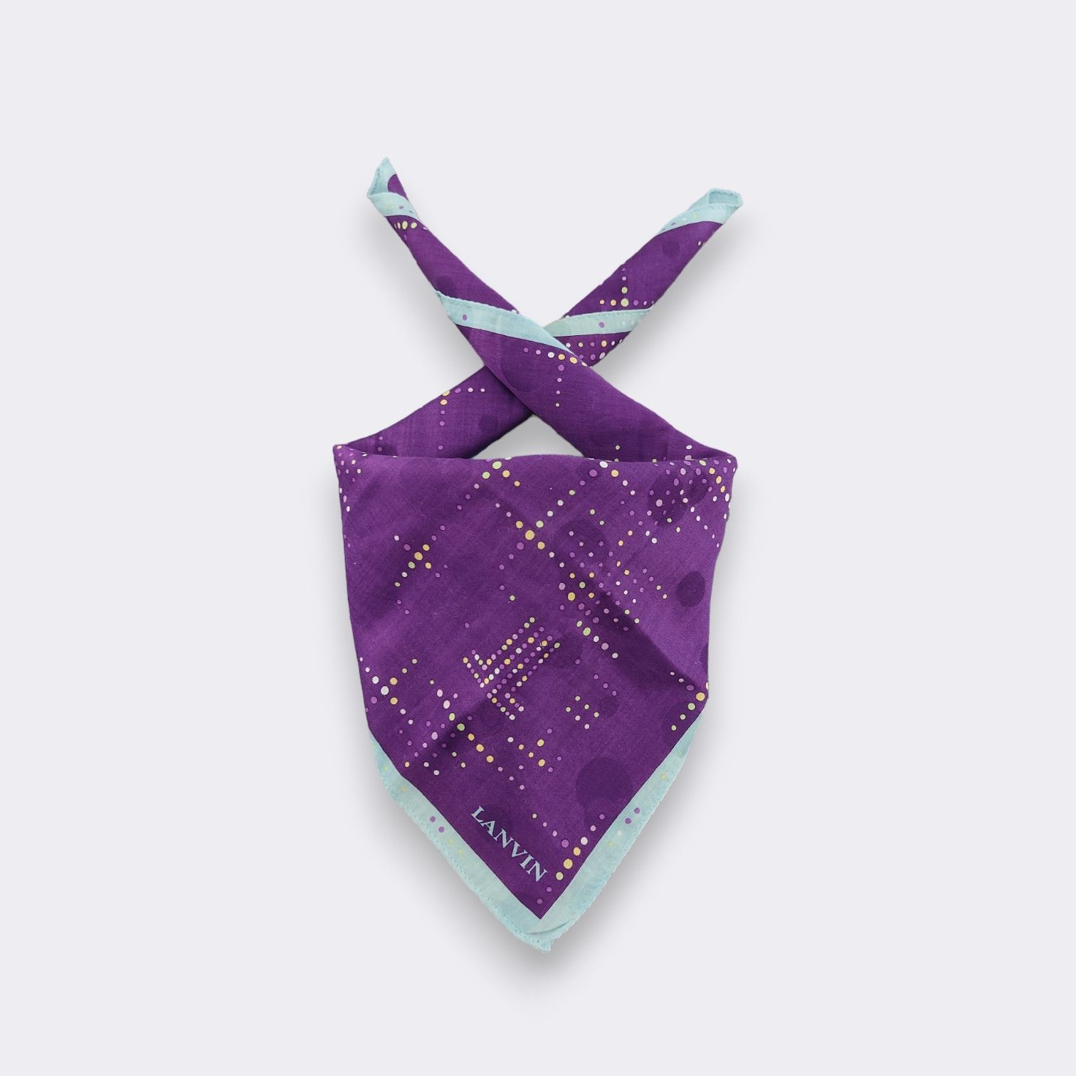 Lanvin Vintage Lanvin Handkerchief Neckerchief Bandana H078D Size ONE SIZE - 2 Thumbnail