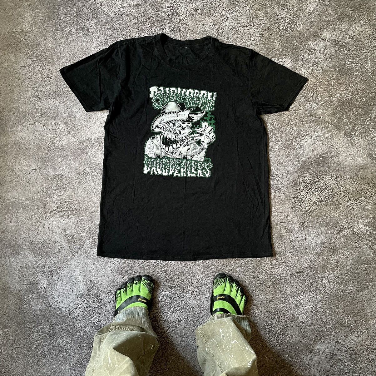 Vintage Vintage 00s Graphic Tee Creepy Abstract Bones Grunge Faded M Size US M / EU 48-50 / 2 - 1 Thumbnail