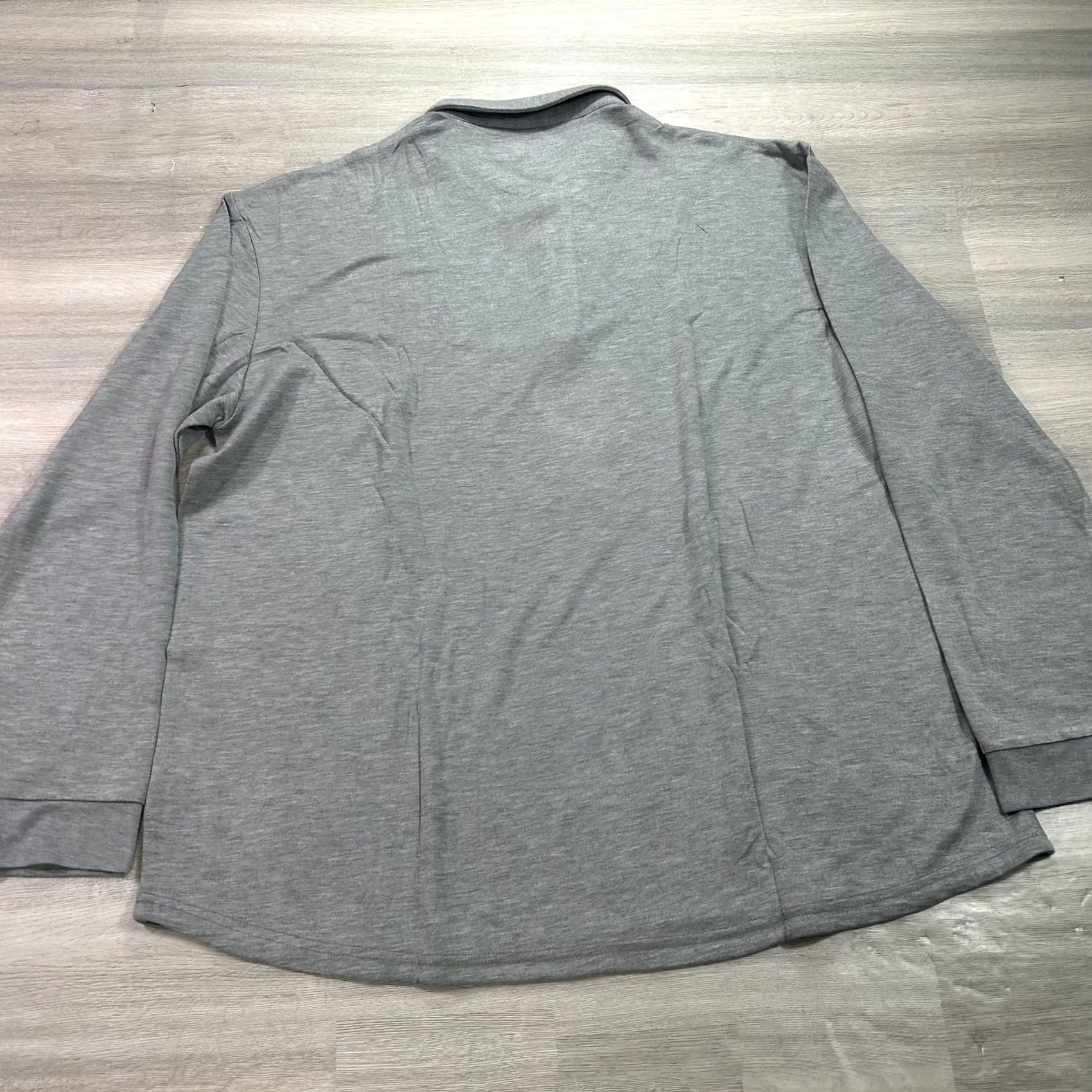 Vintage BYLT Comfort Wool Long Sleeve Polo Mens Small Heather Gray Casual Shirt Size US S / EU 44-46 / 1 - 2 Thumbnail